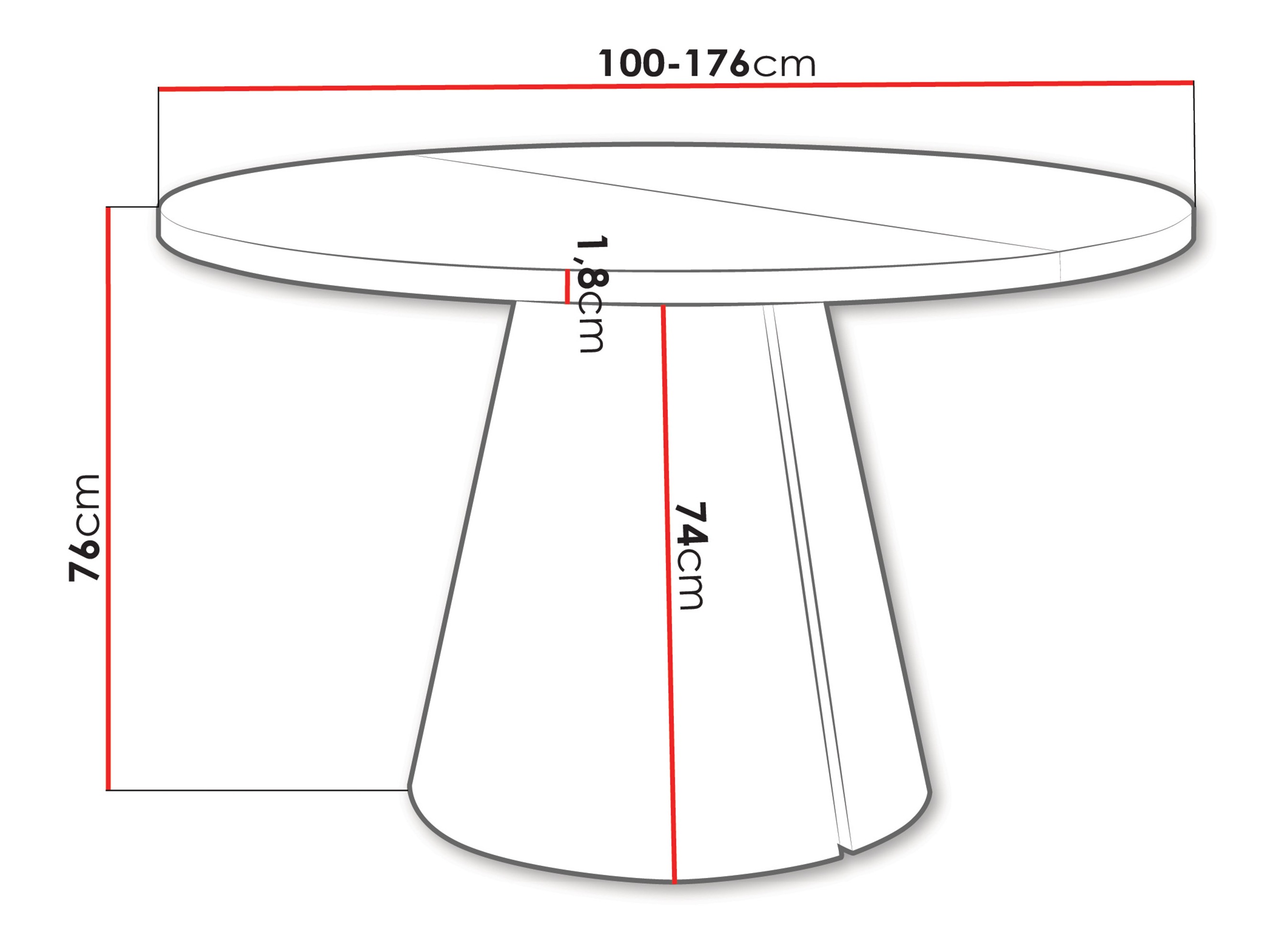 Маса Oswego 166 (Кашмир)