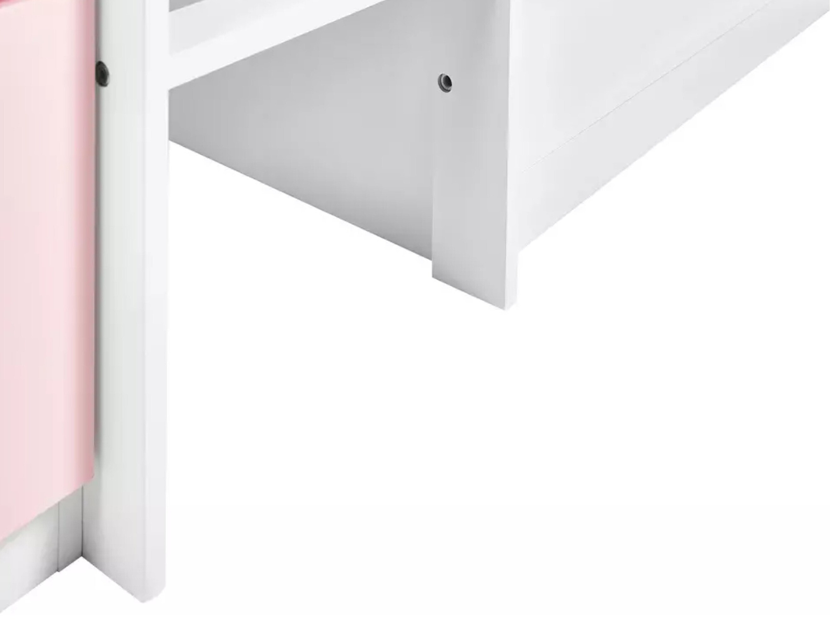 Високо легло Berwyn 2199 (Бял + Роза)