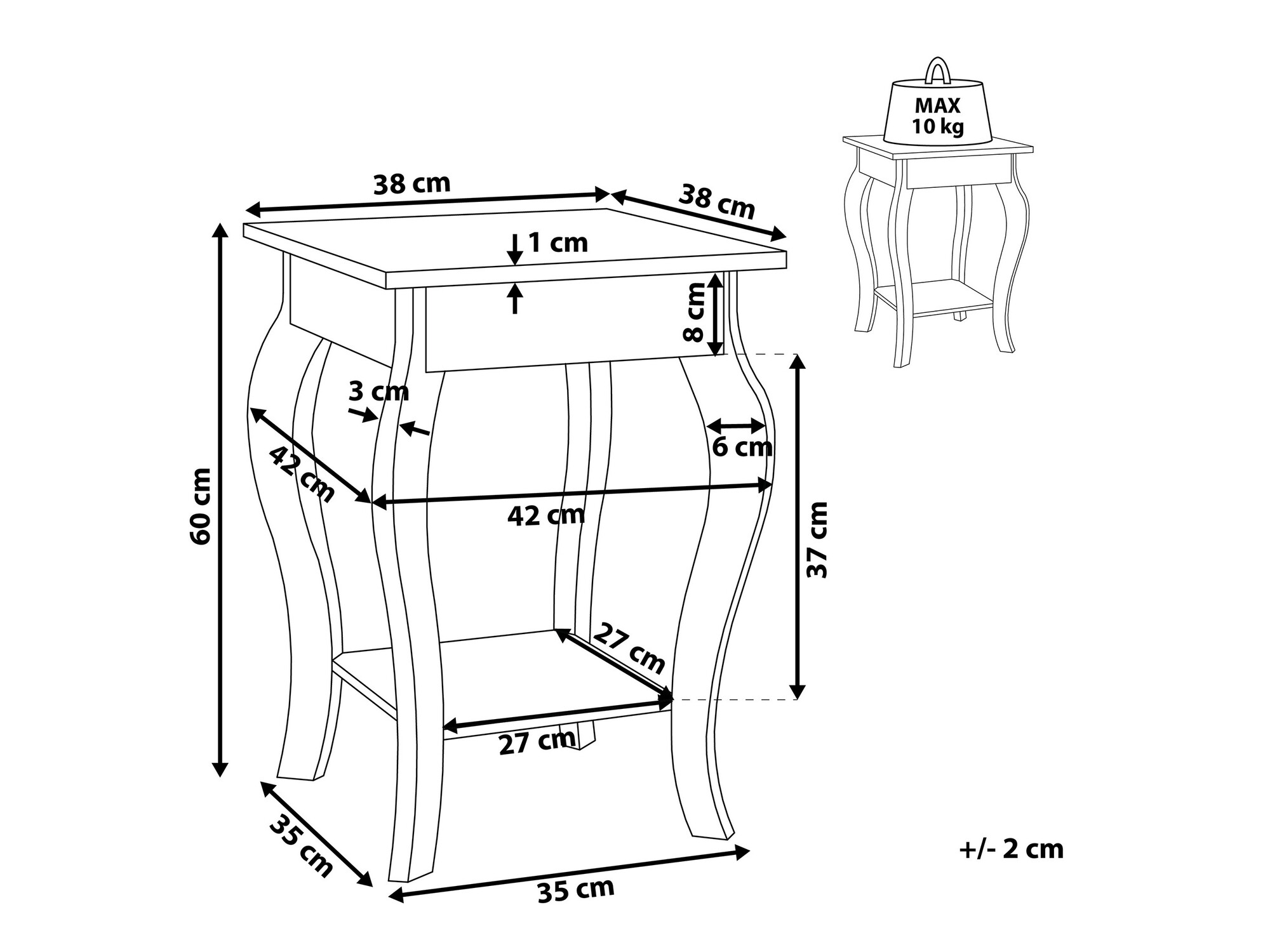 Помощна масичка SB4558
