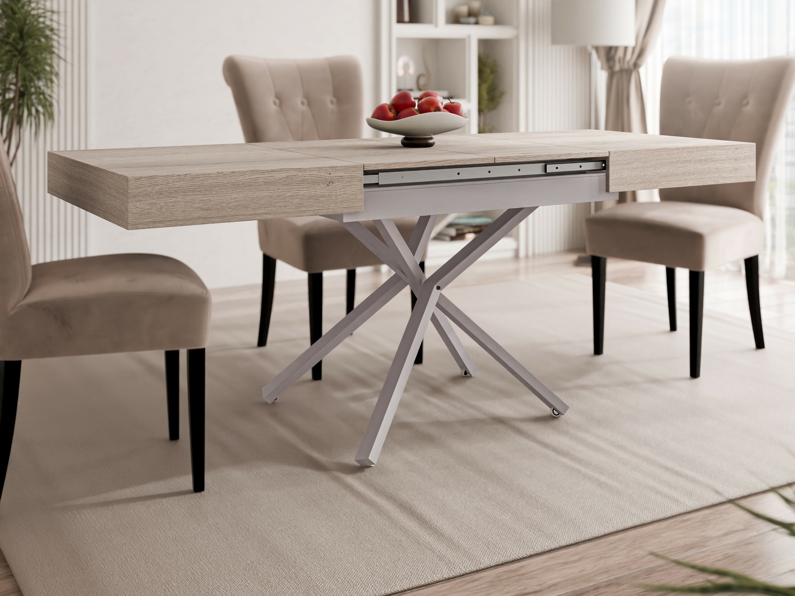 Трансформираща се масичка за кафе Oswego 177 (Дъб)