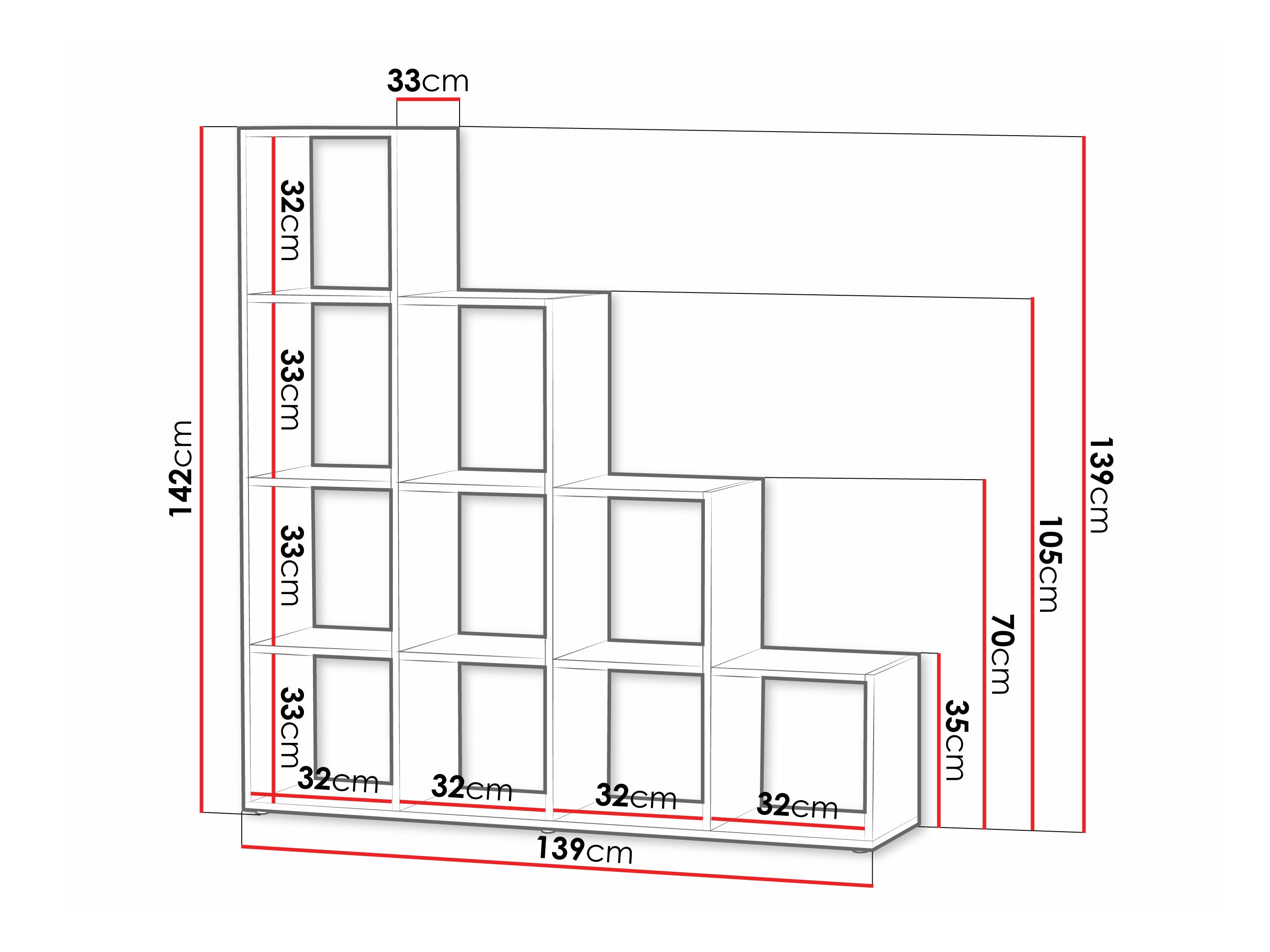 Етажерка Lexicon I (Бял)