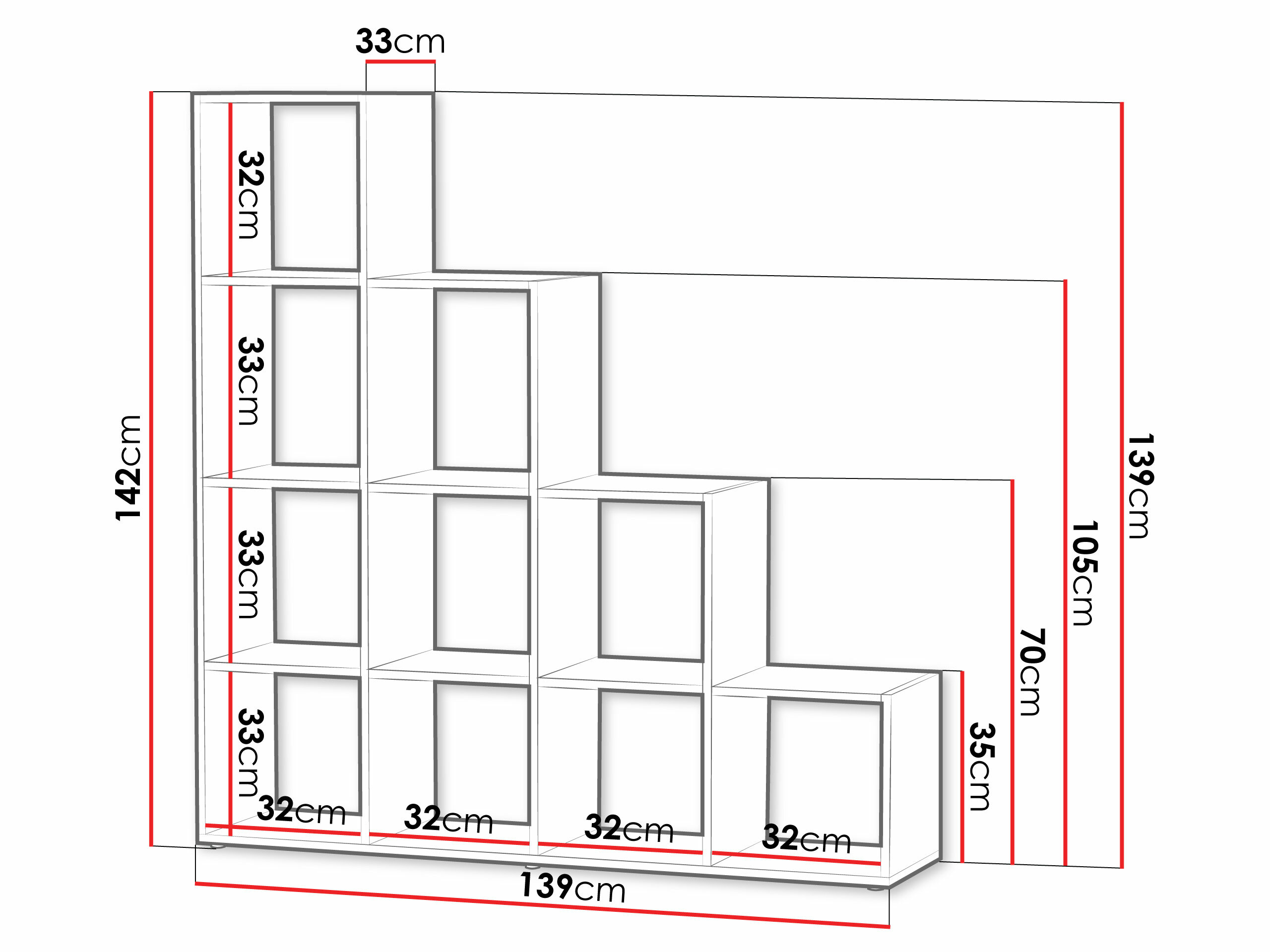 Етажерка Lexicon I (Сонома дъб)