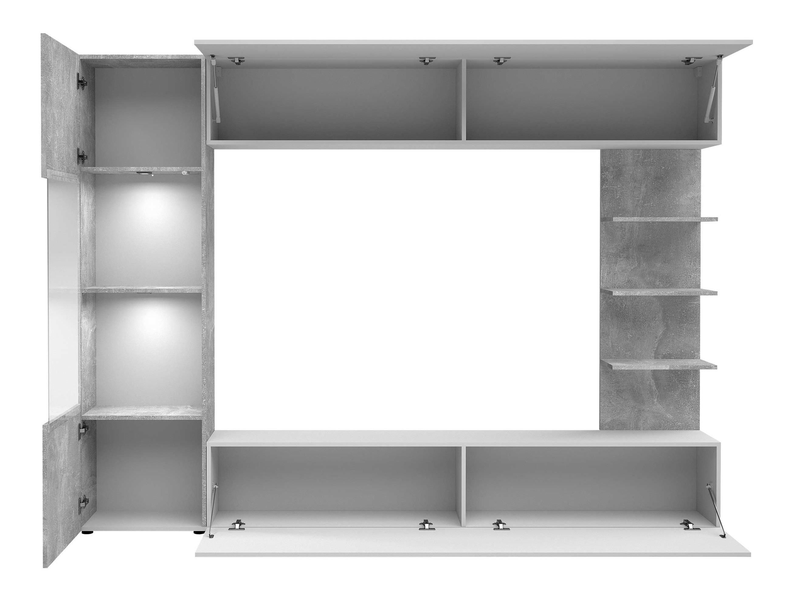 Комплект за хол Comfivo Animus (Кашмир + Дъб)