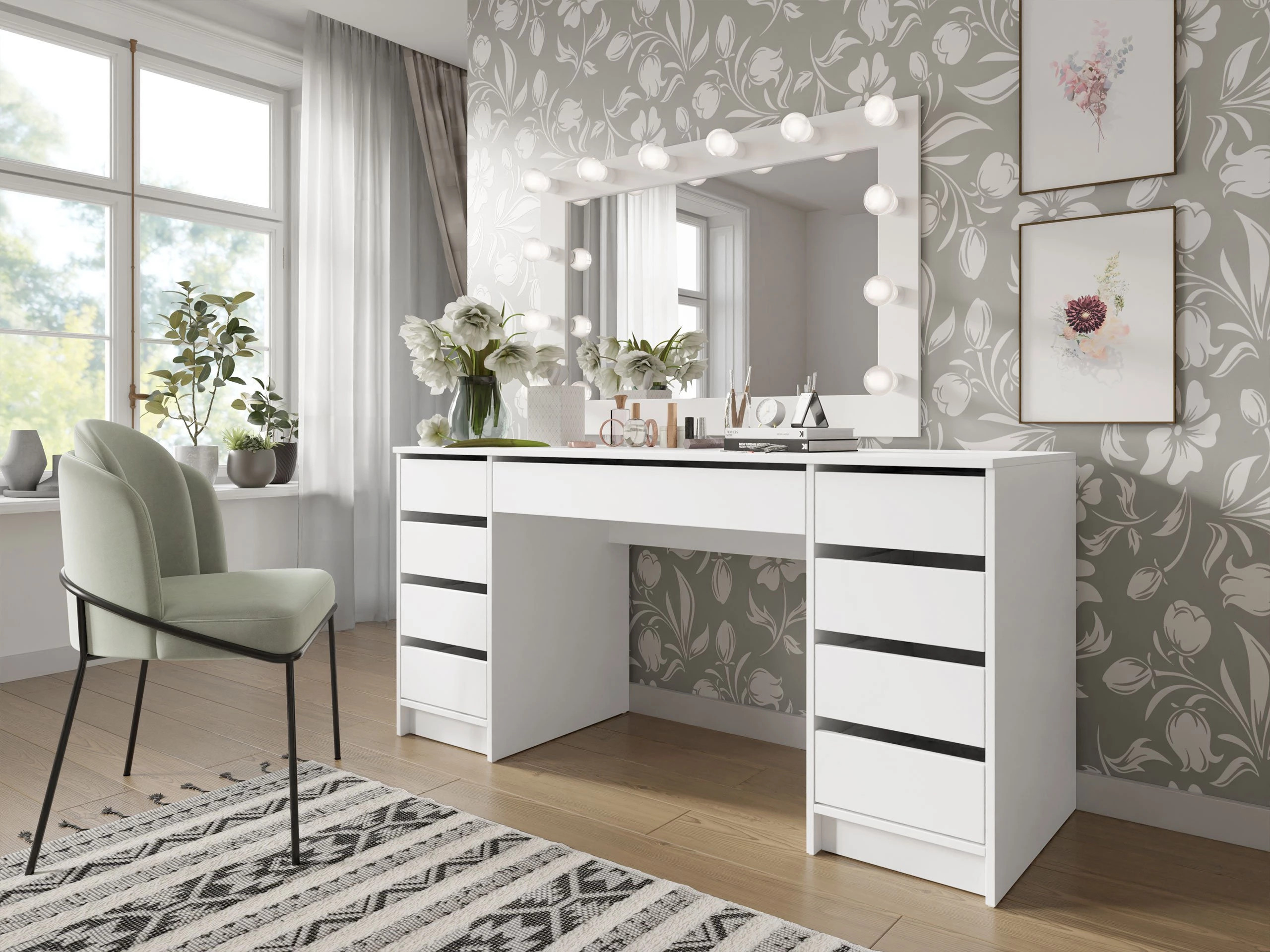 Офис бюро Comfivo 401 (Бял)