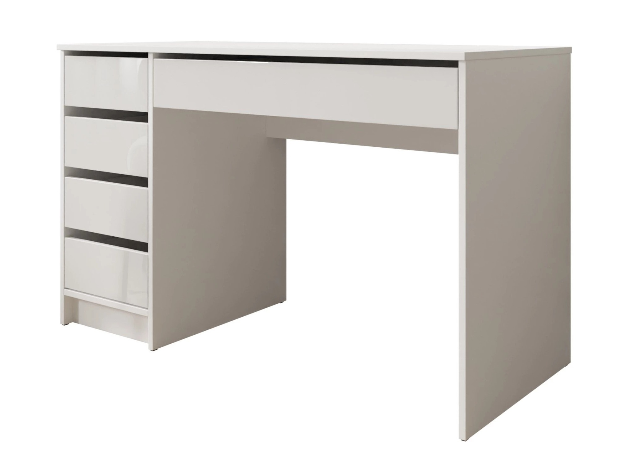 Офис бюро Comfivo Terros I (Бял + Бял гланц)