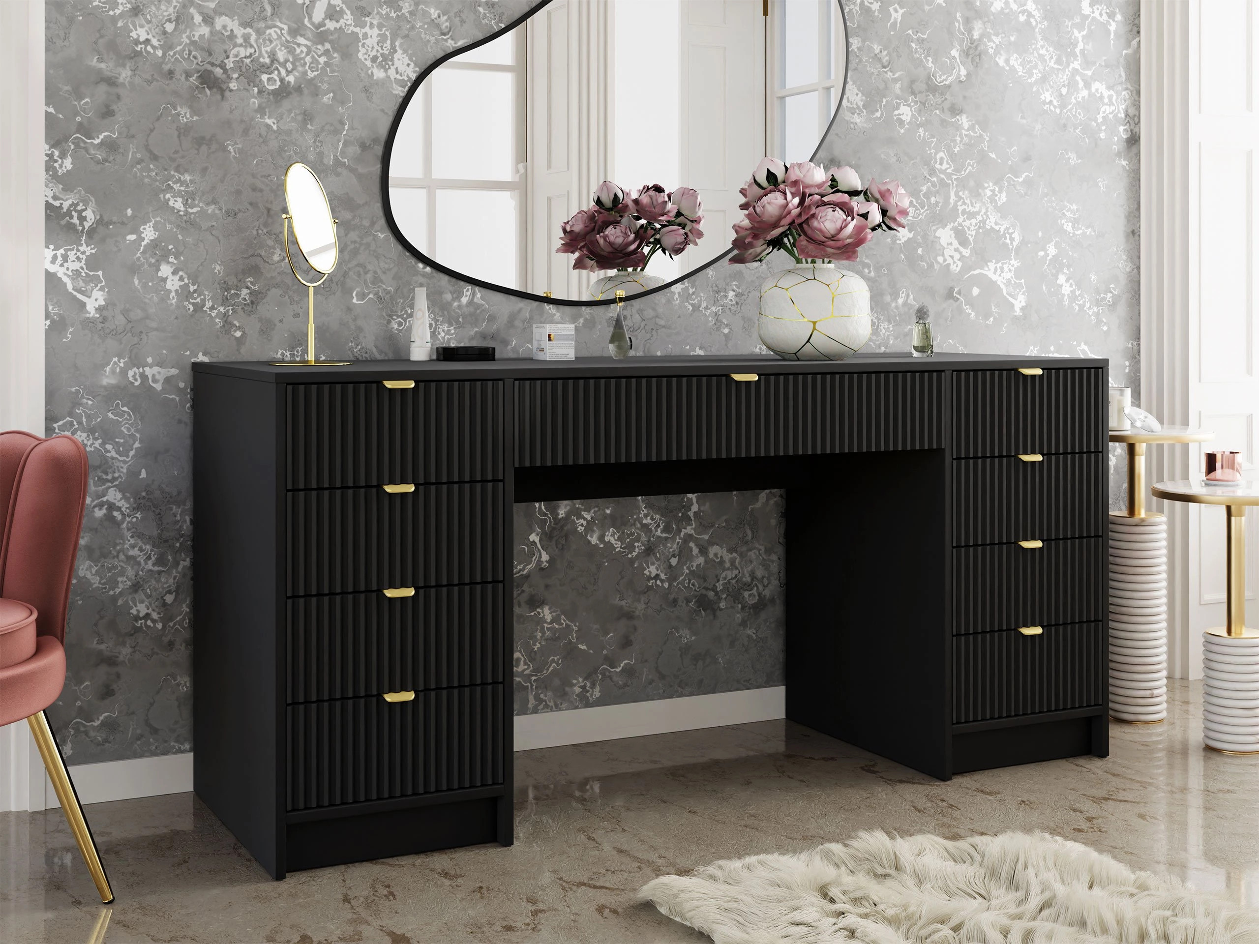 Офис бюро Comfivo Papilio I (Черен)