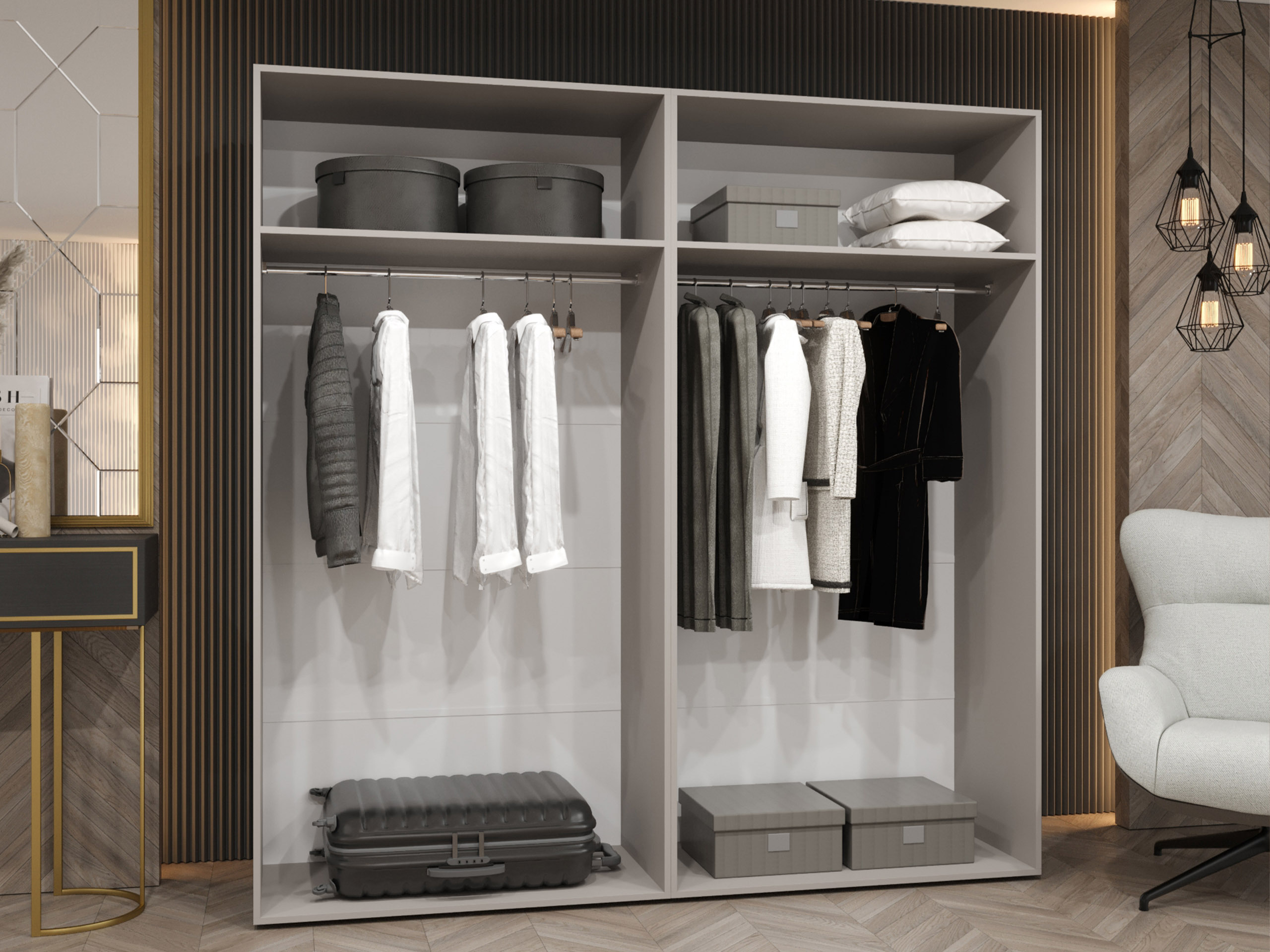 Гардероб Hartford 581 (Бял)