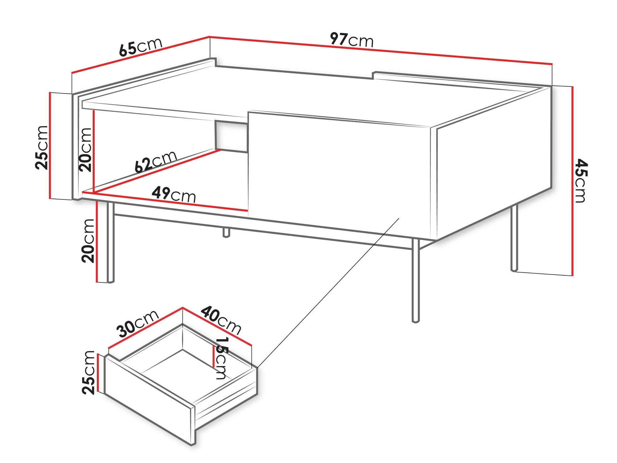 Масичка за кафе SB4645