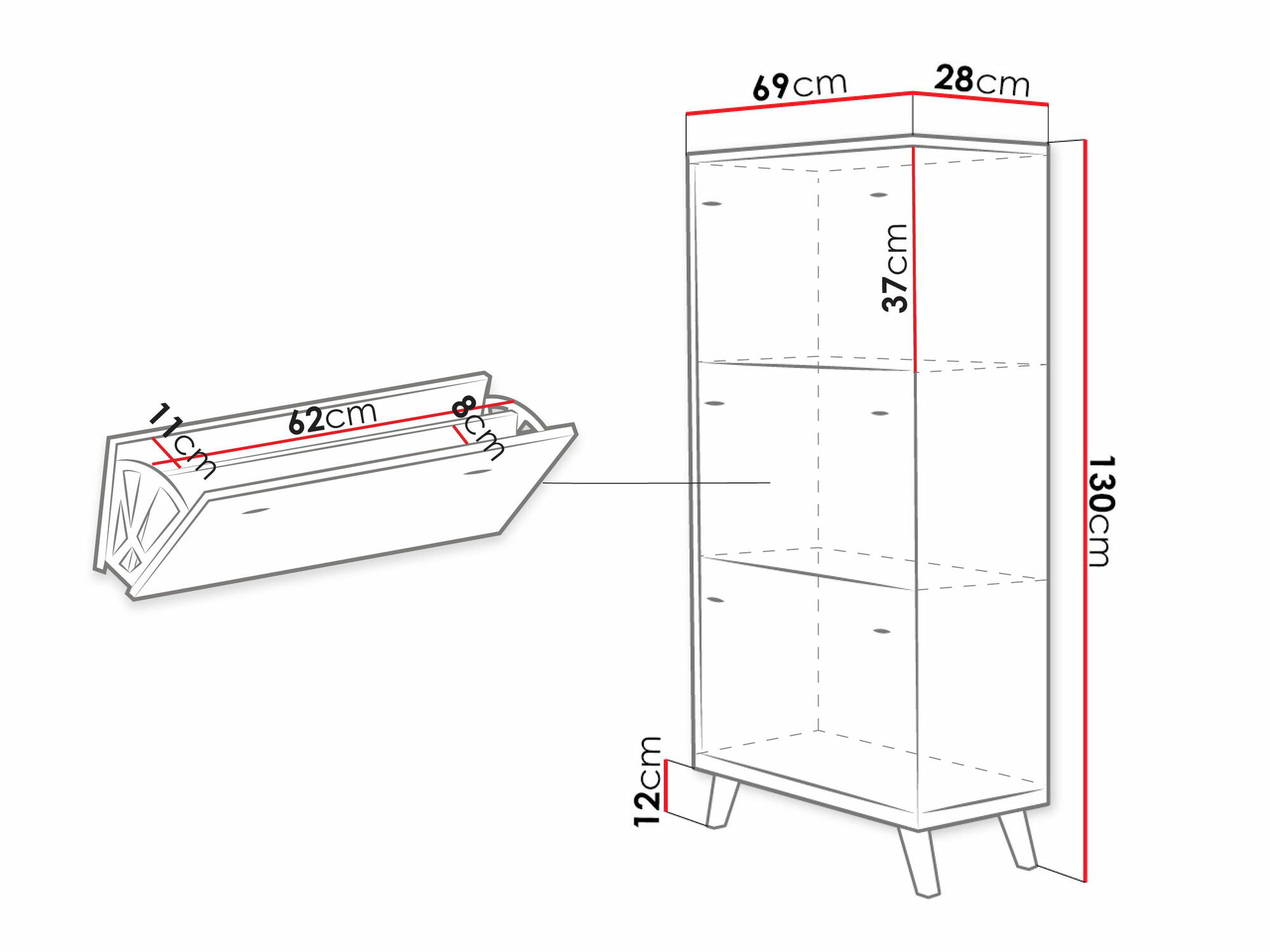 Шкаф за обувки SB4640 с нарушена опаковка