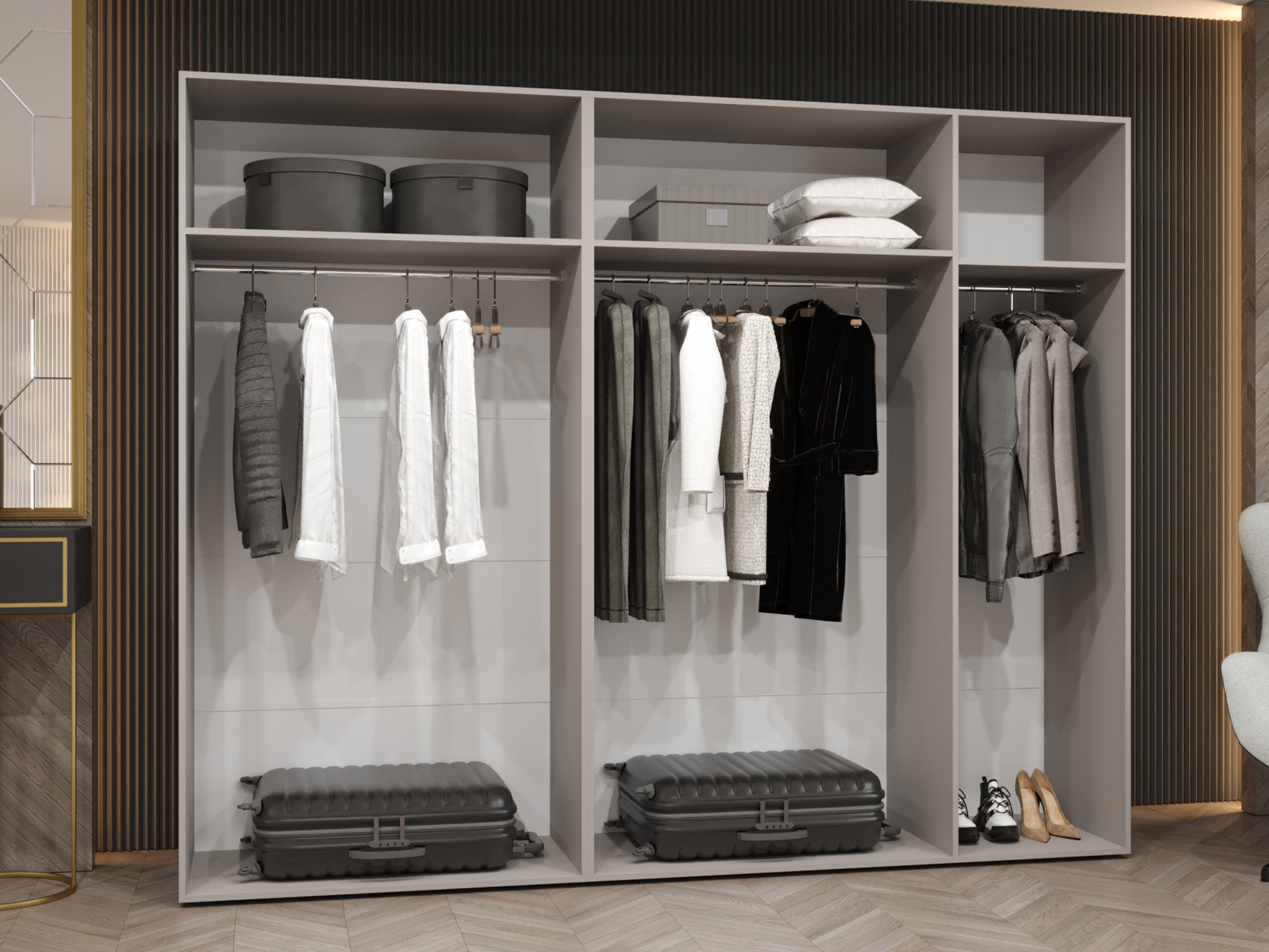 Гардероб Hartford 587 (Черен)