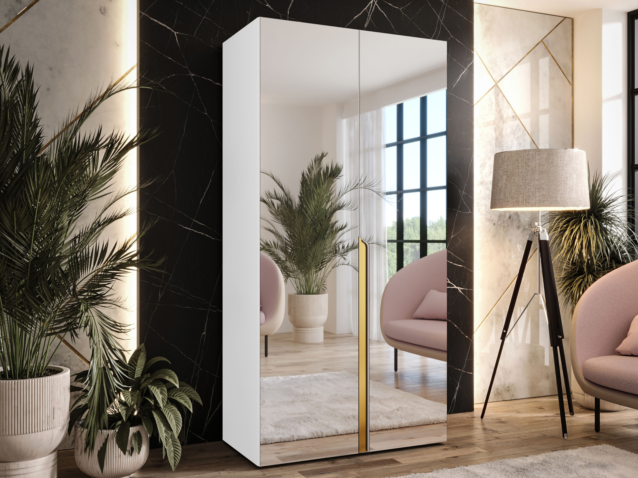 Гардероб Hartford 589 (Бял)