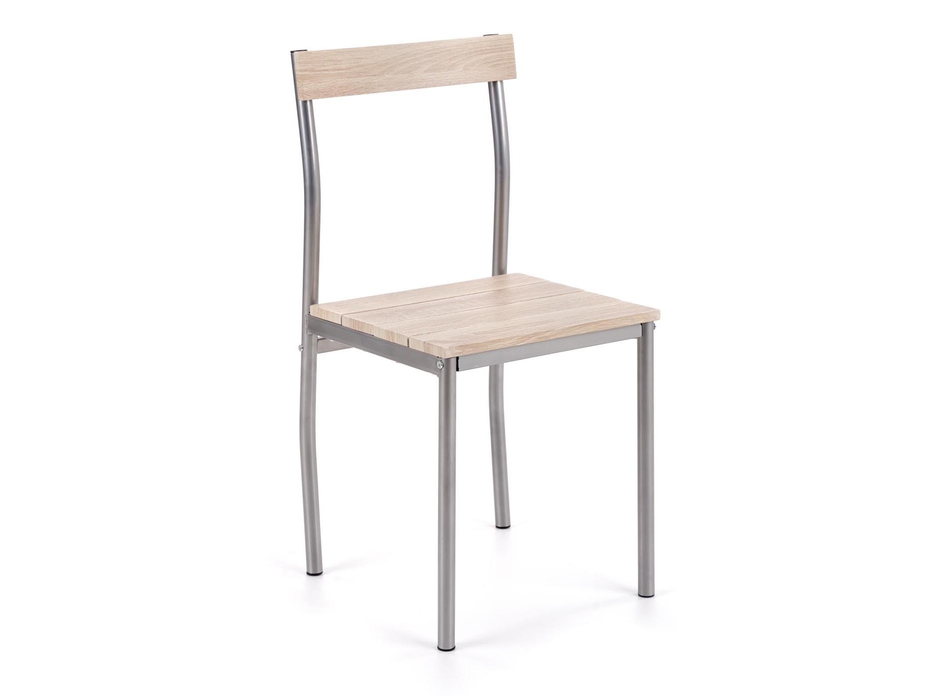 Маса и столове за трапезария Houston 1251 (Сонома дъб + Сребро)