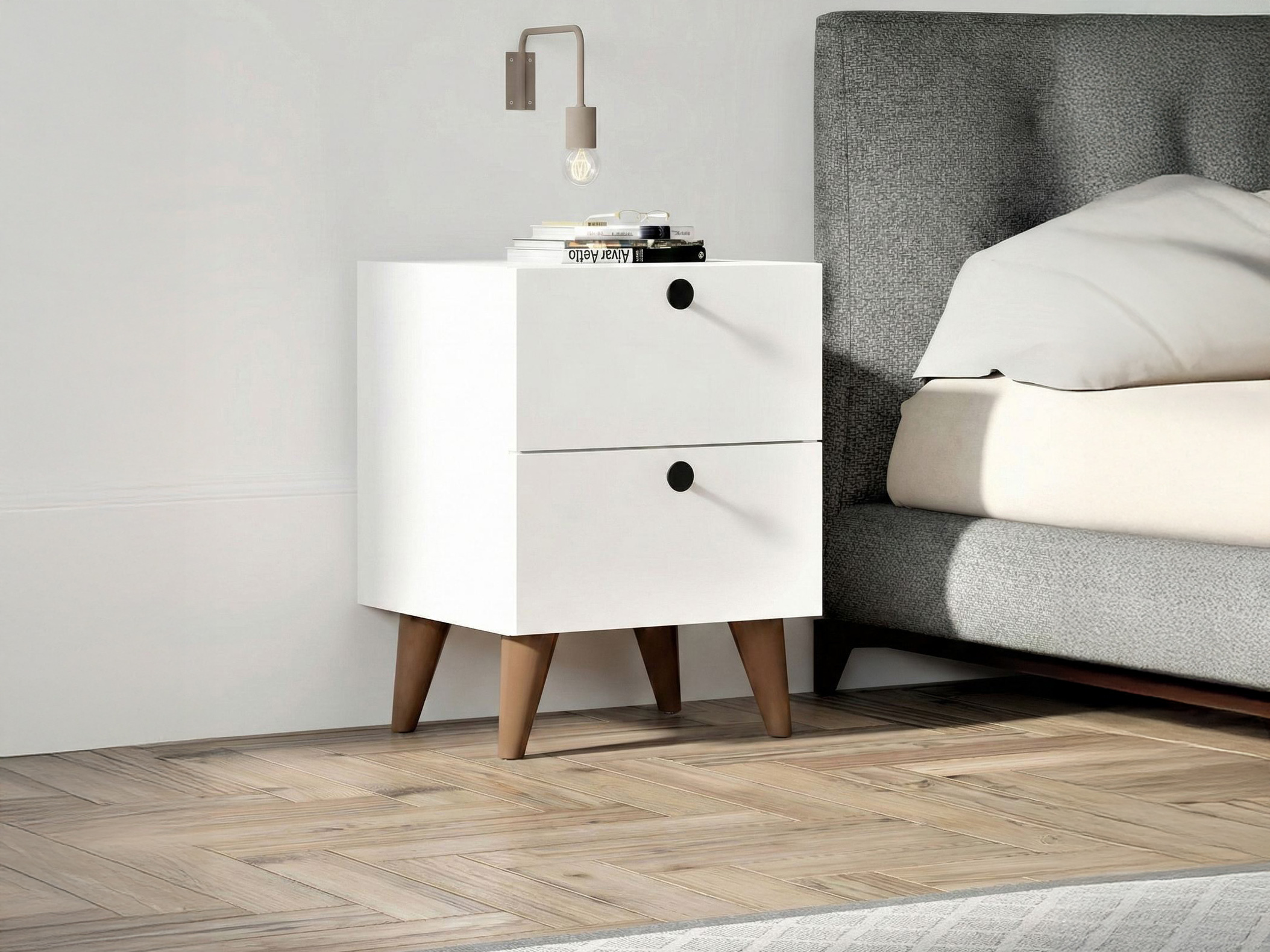 Нощно шкафче Kailua 2594 (Бял)