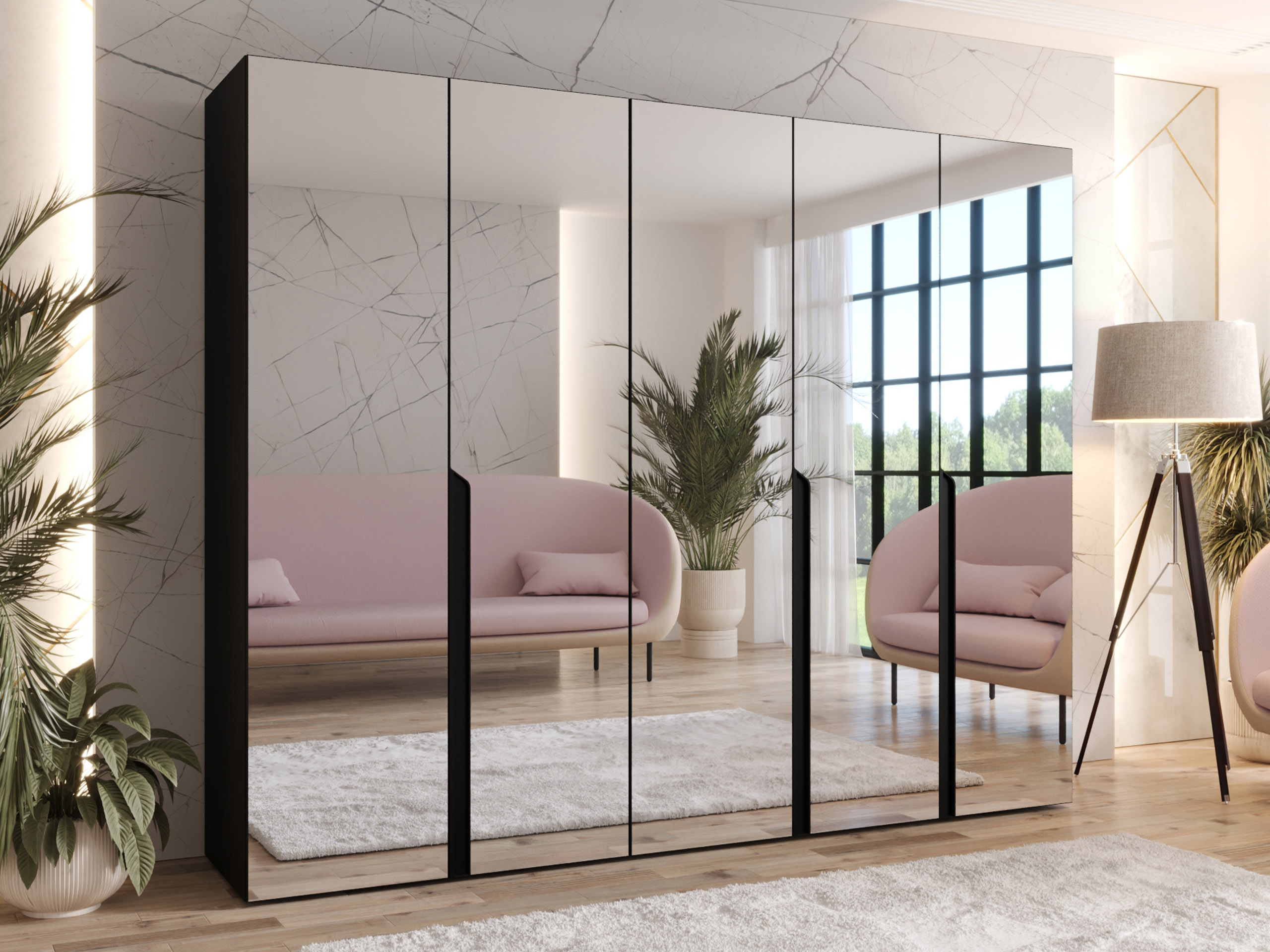 Гардероб Hartford 592 (Черен)