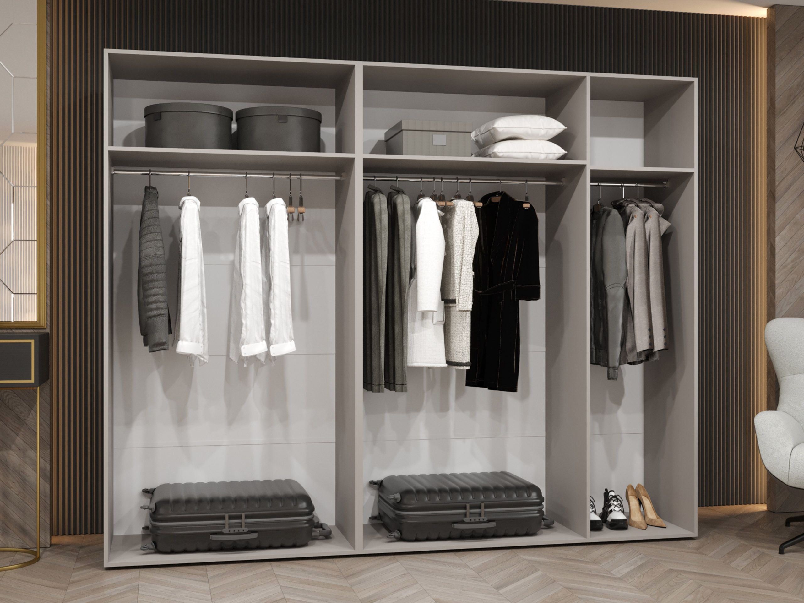 Гардероб Hartford 592 (Черен)