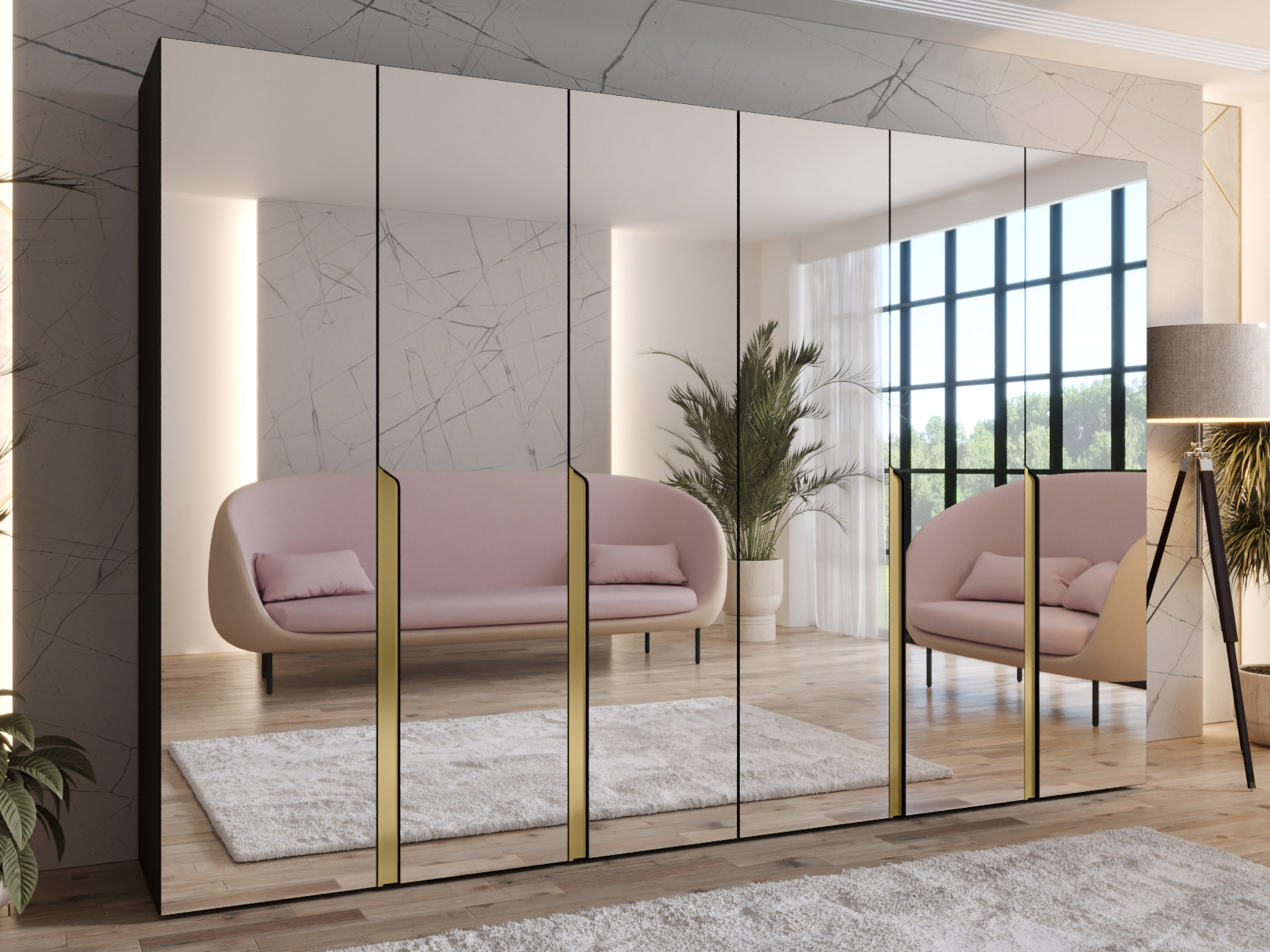 Гардероб Hartford 593 (Черен)