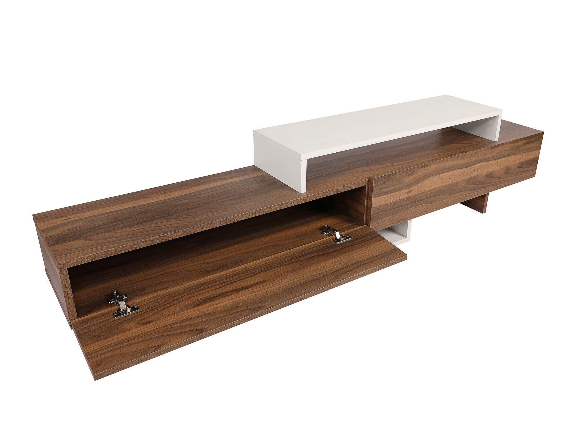 ТВ шкаф Kailua 998 (Тик + Бял)