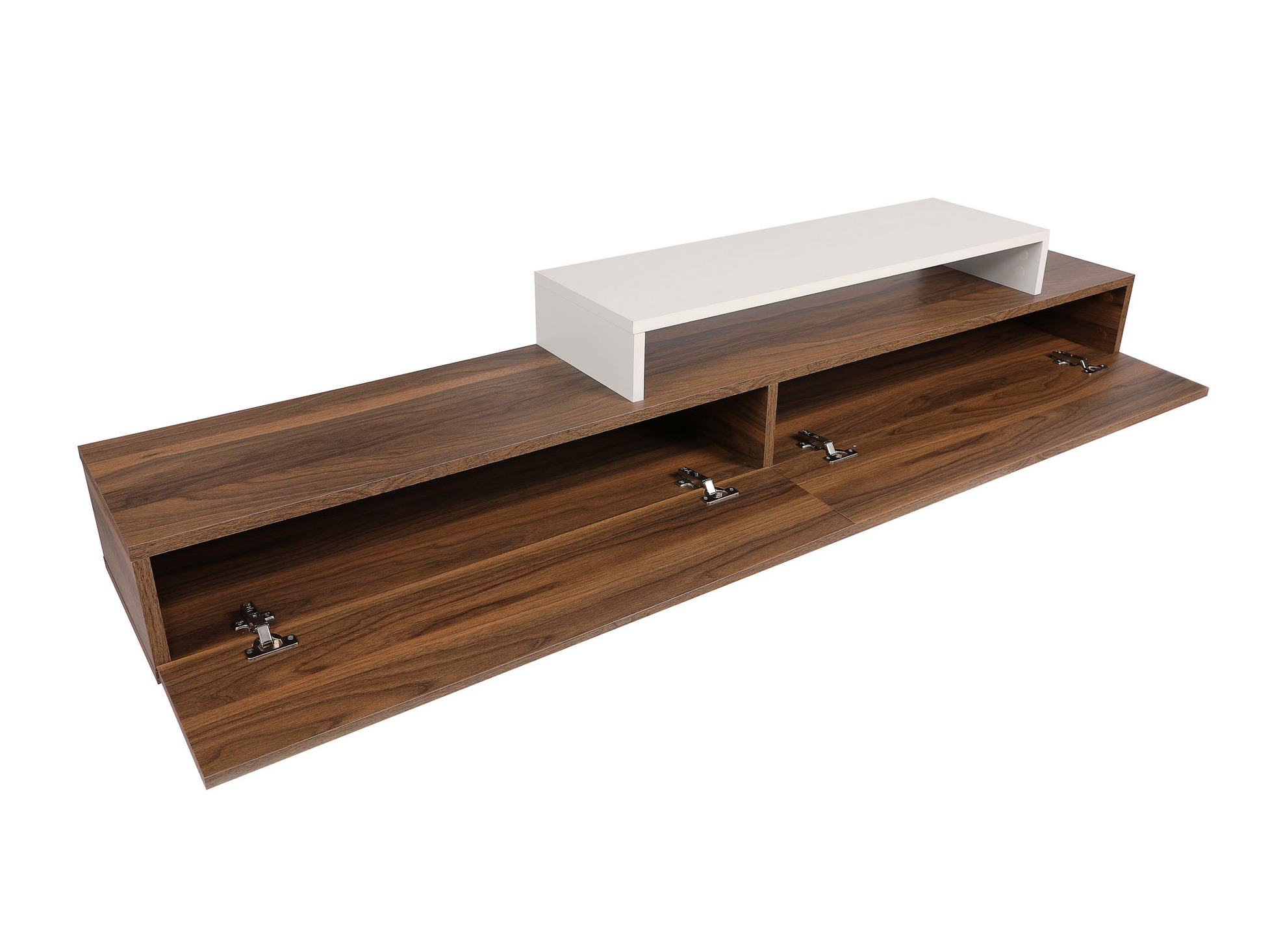 ТВ шкаф Kailua 998 (Тик + Бял)