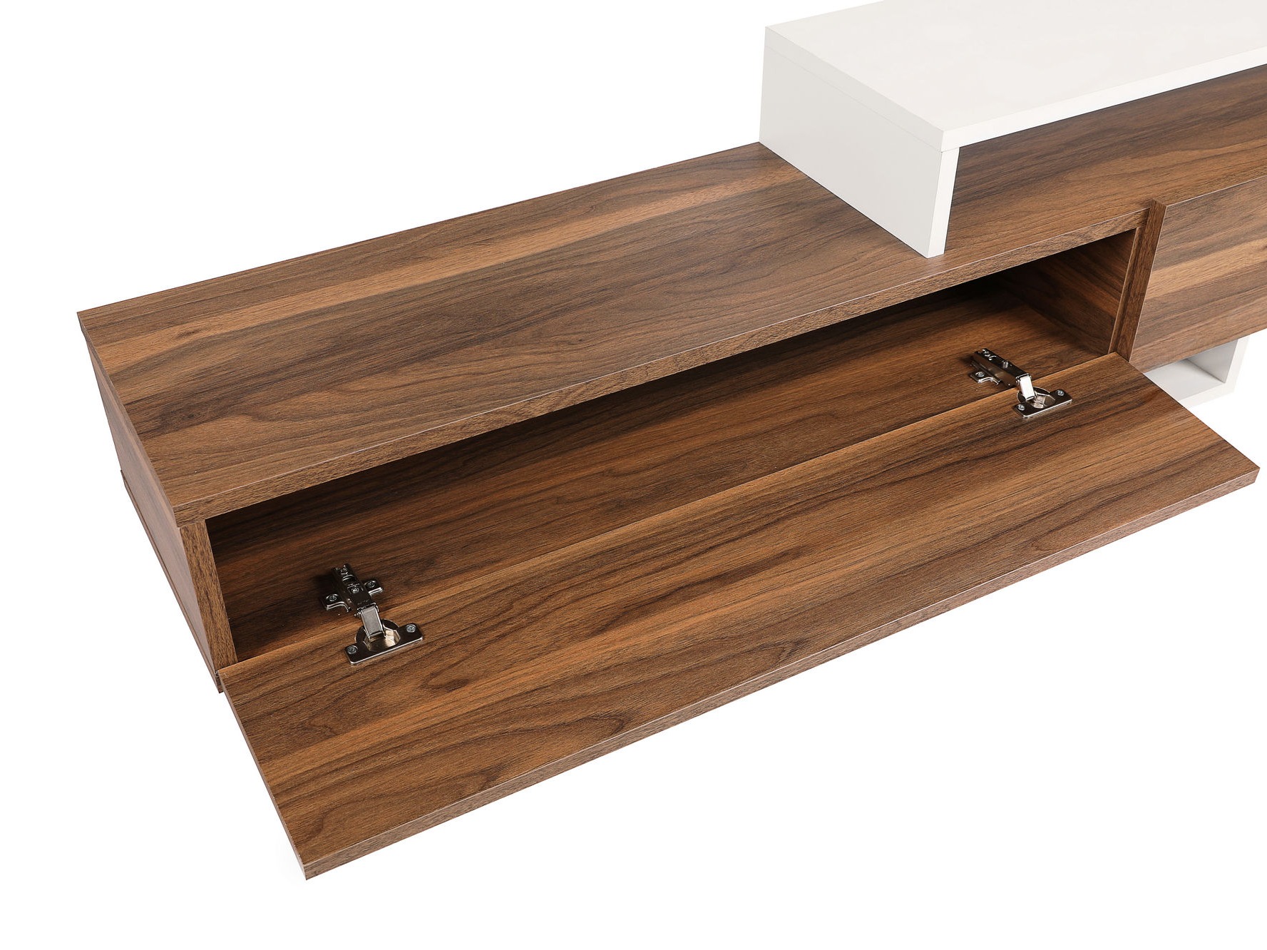 ТВ шкаф Kailua 998 (Тик + Бял)