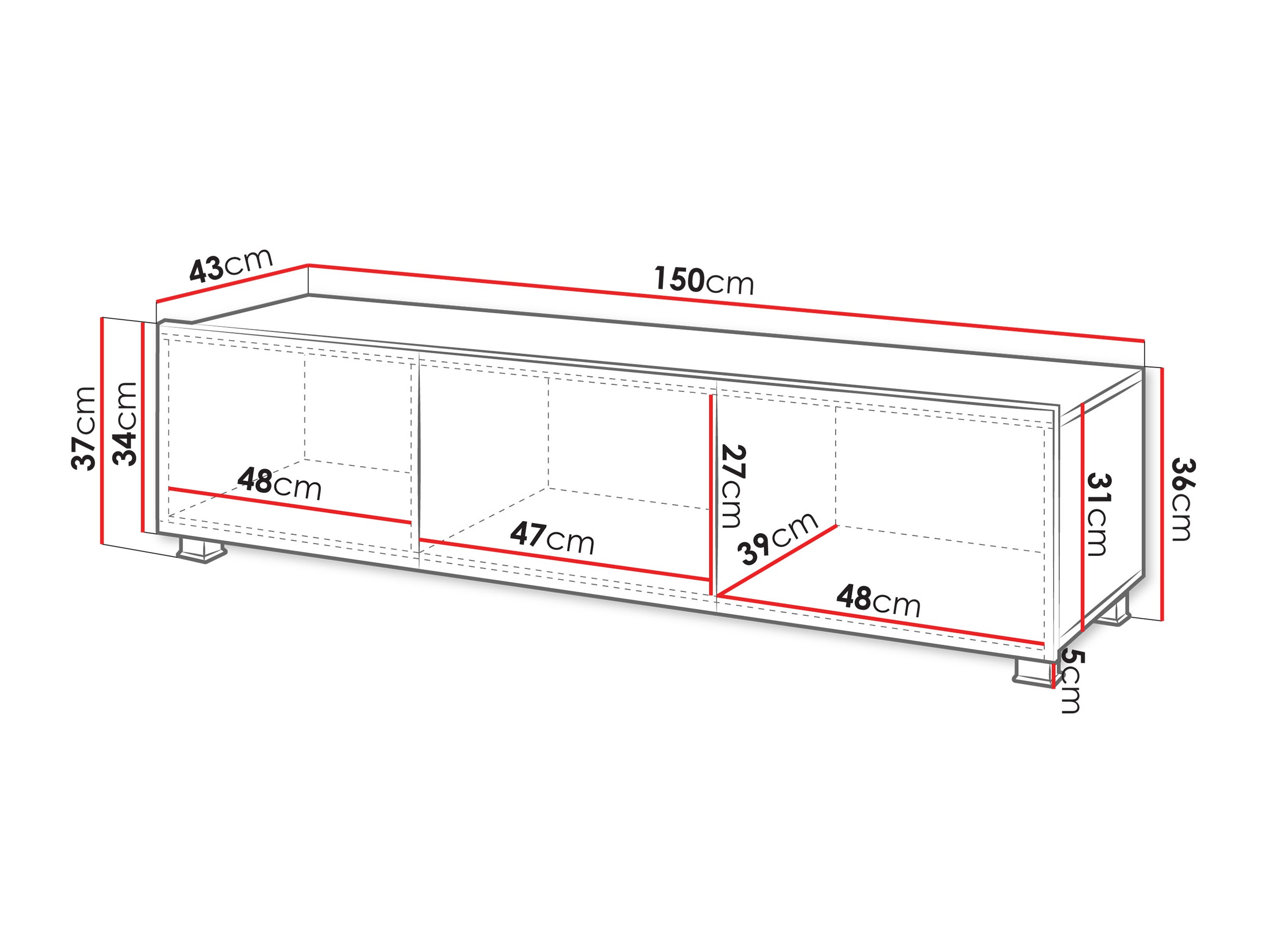 ТВ шкаф Remus (Орех)