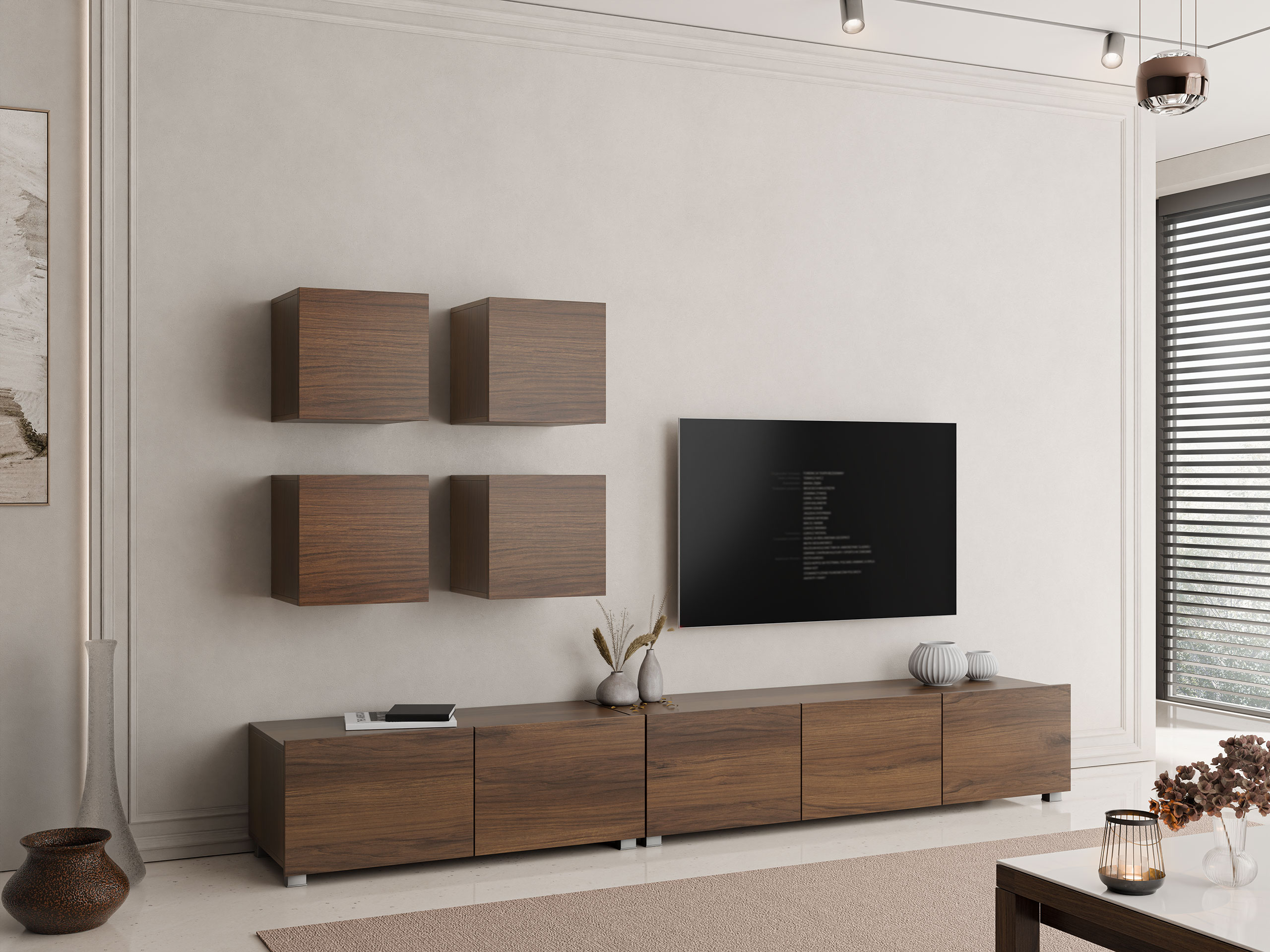 Комплект за хол Remus XVIII (Орех)