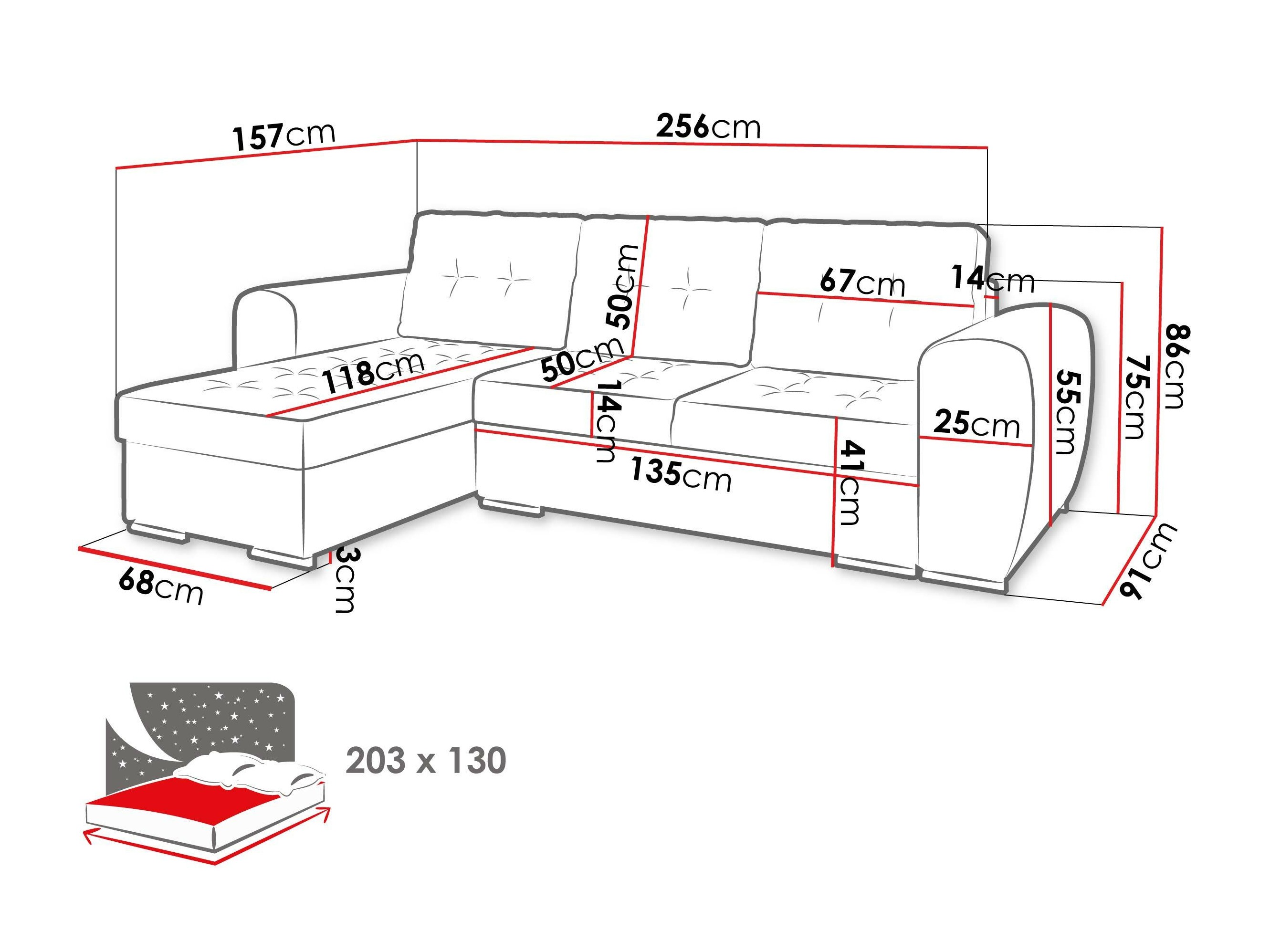 Ъглов диван Muncie 109 (Manila 07)