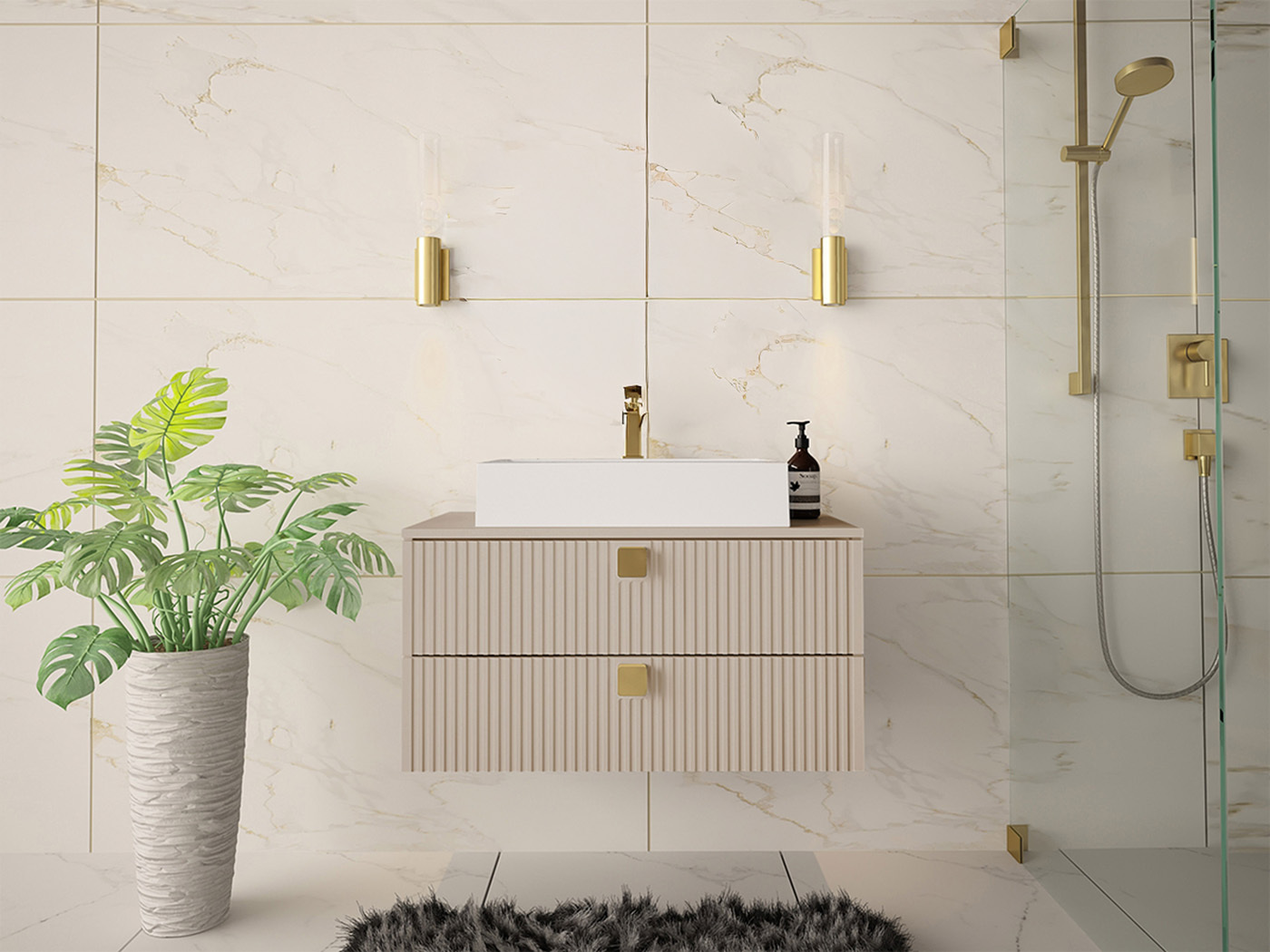 Окачен шкаф за мивка SB4675