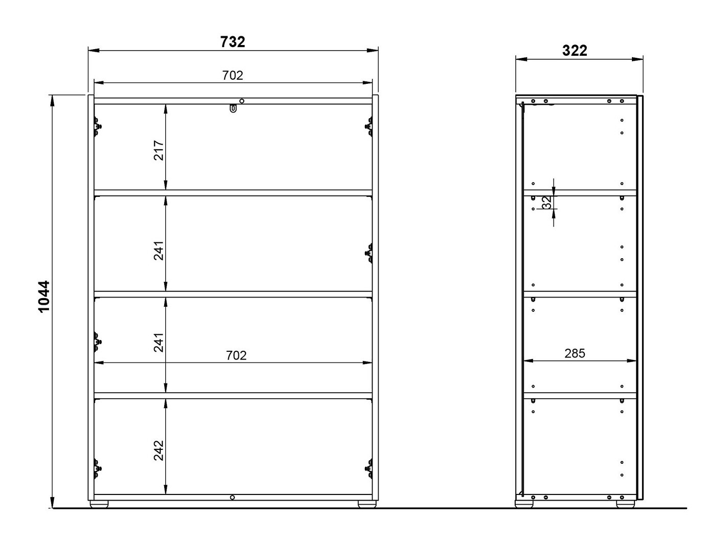 Етажерка за обувки SB4748