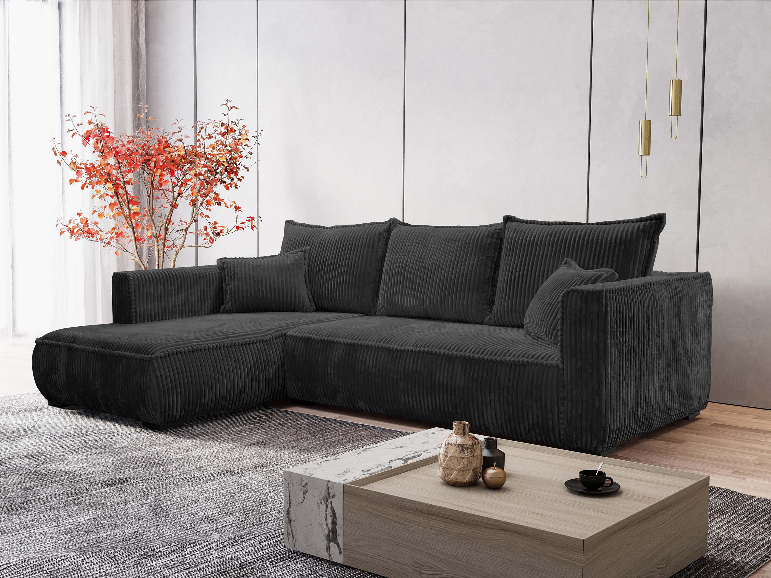 Ъглов диван TrendyNest Circas (Tilia 100)