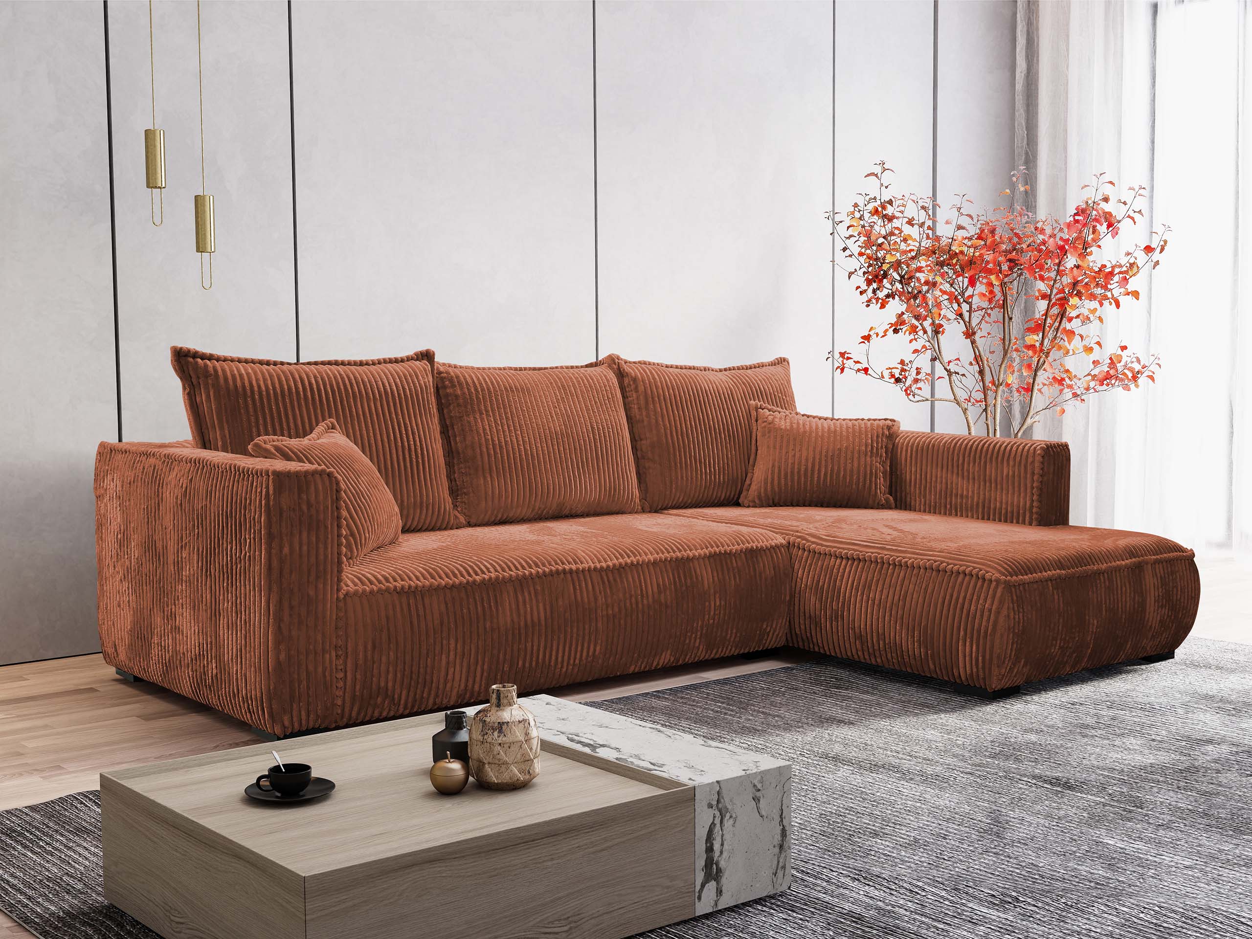 Ъглов диван TrendyNest Circas (Tilia 52)
