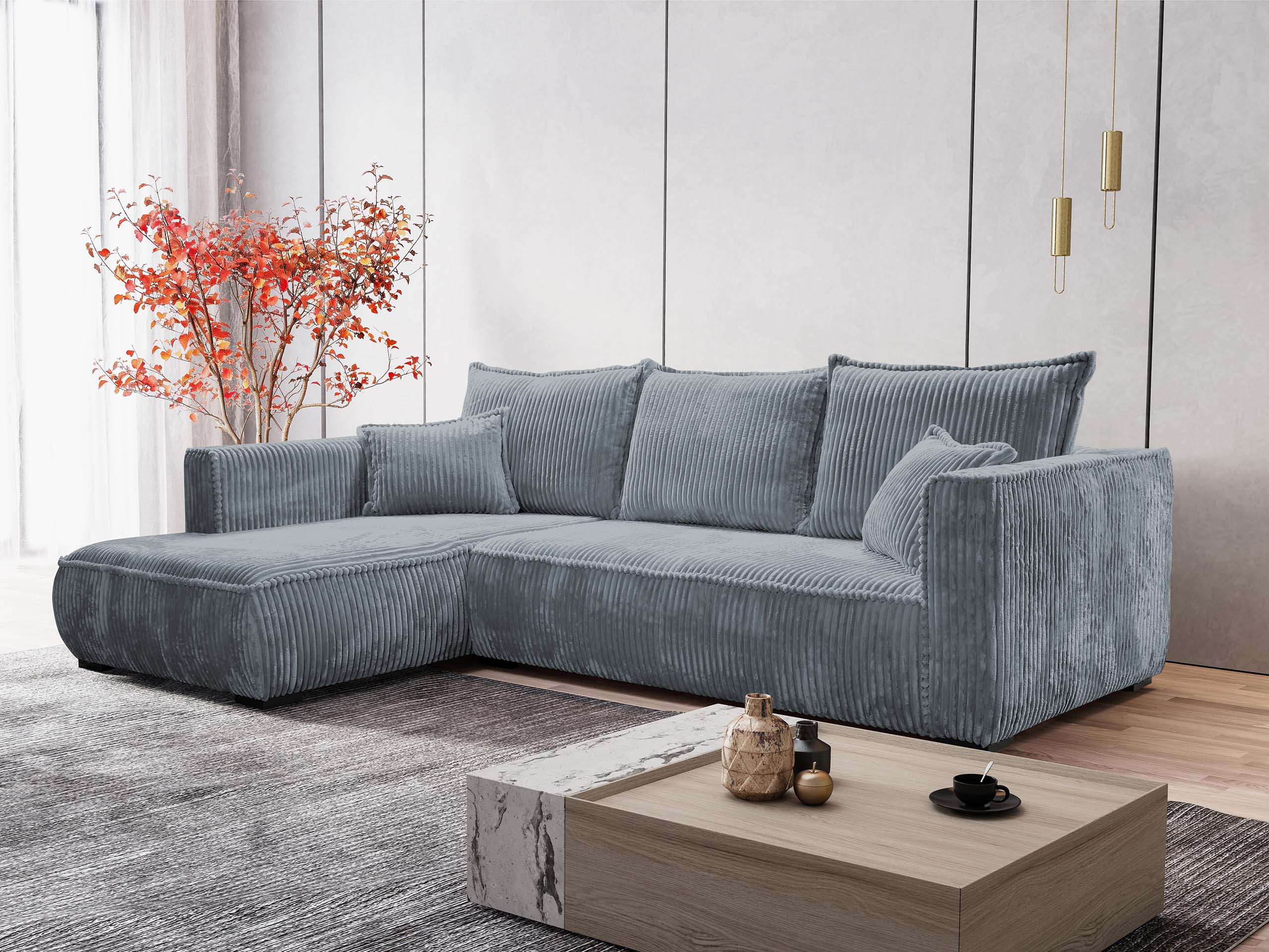 Ъглов диван TrendyNest Circas (Tilia 85)