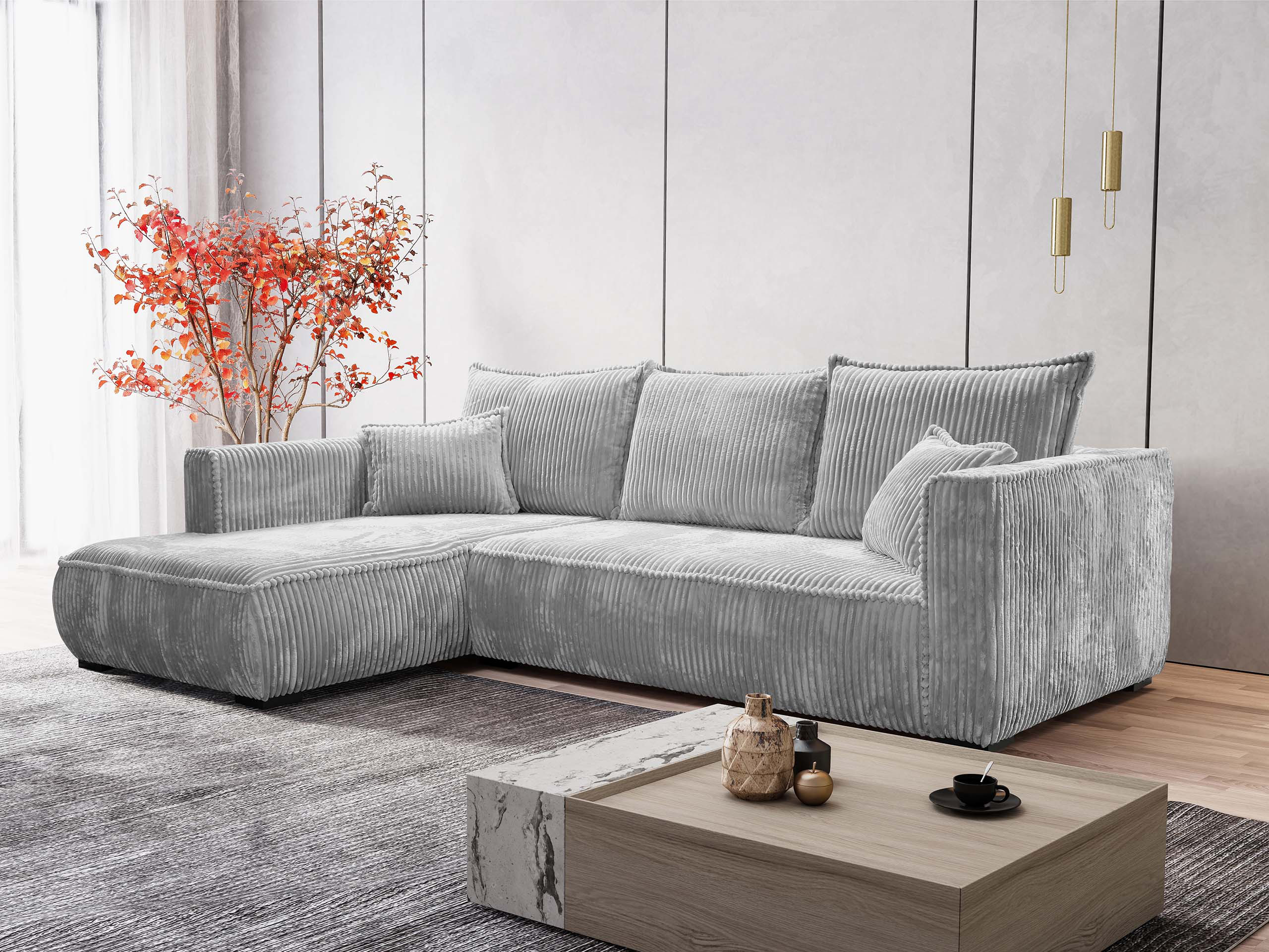 Ъглов диван TrendyNest Circas (Tilia 86)