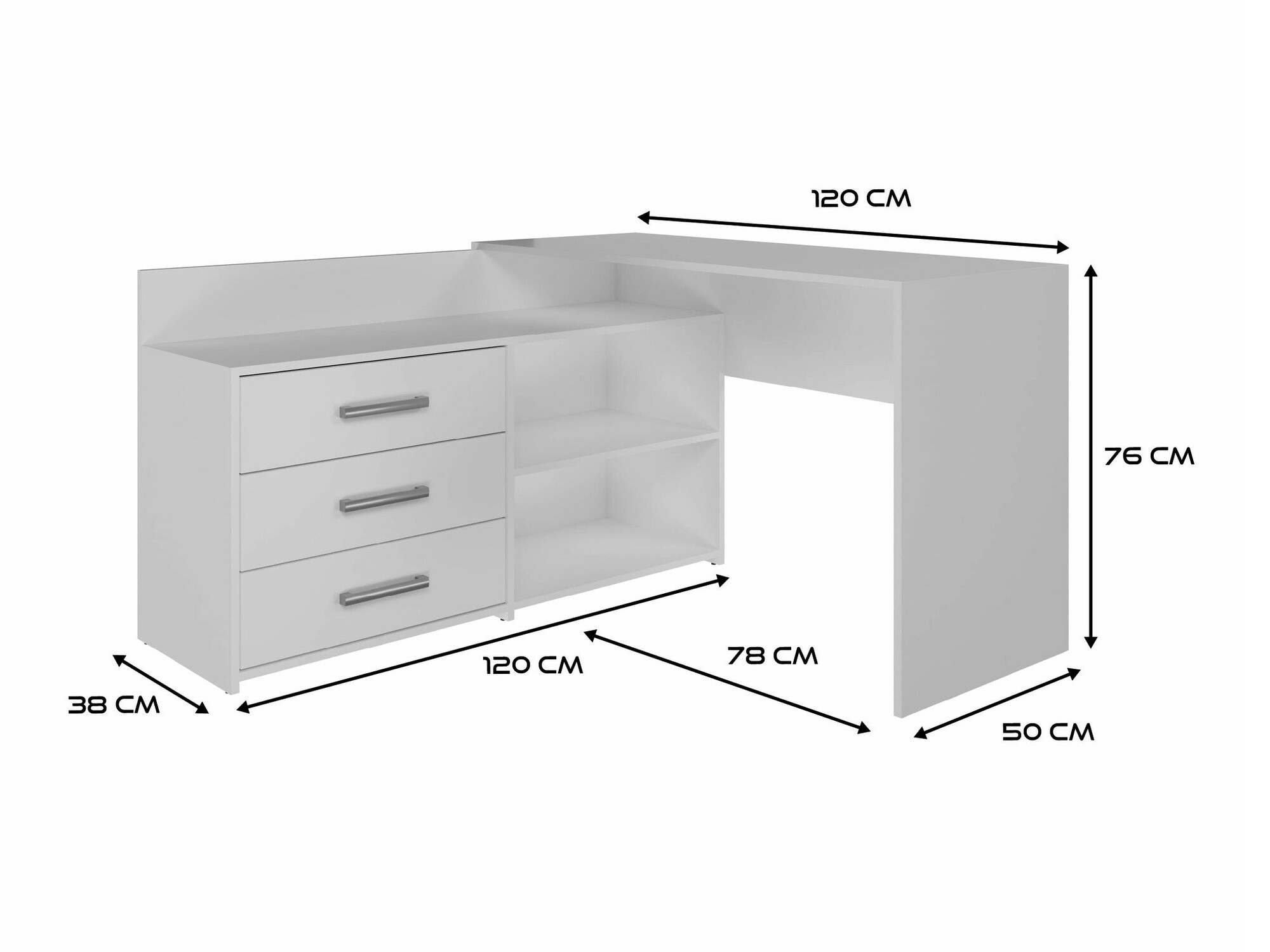 Ъглово офис бюро SB4760