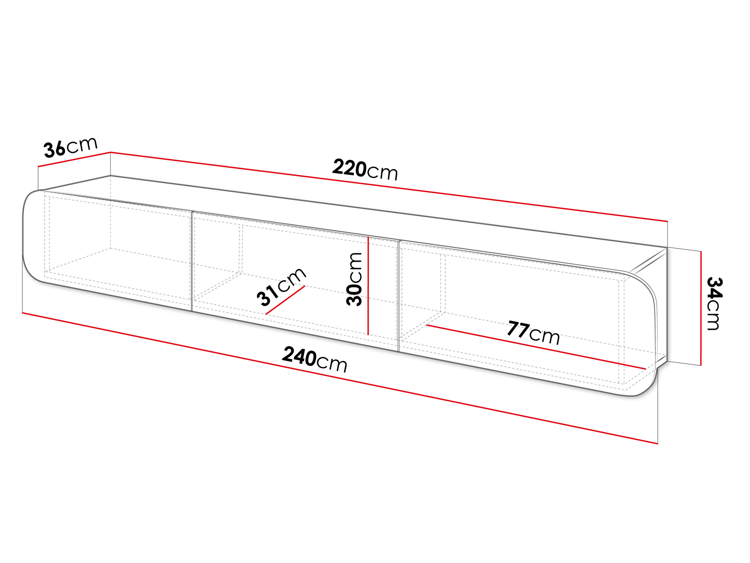 ТВ шкаф SB4767 с нарушена опаковка