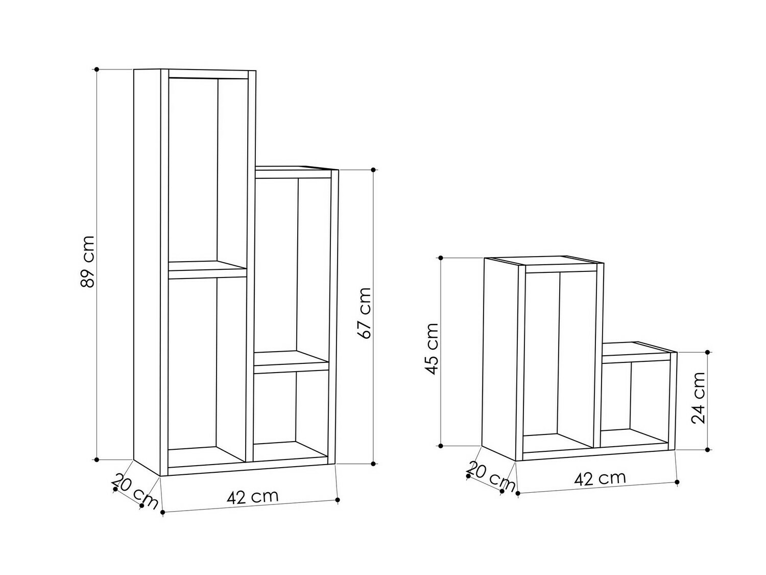 Комплект етажерки SB4771