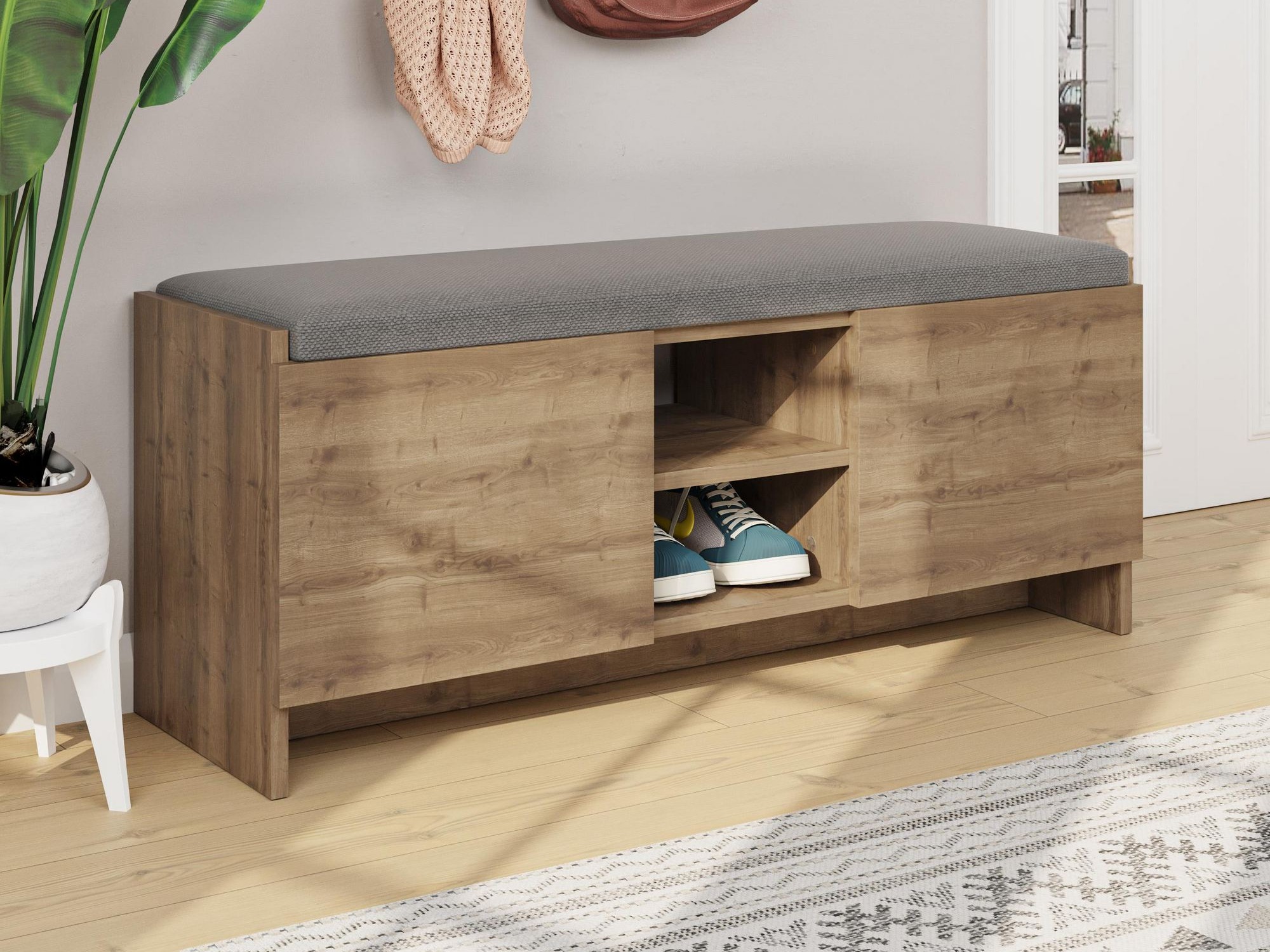 Етажерка за обувки Kailua 1047 (Тъмен дъб)