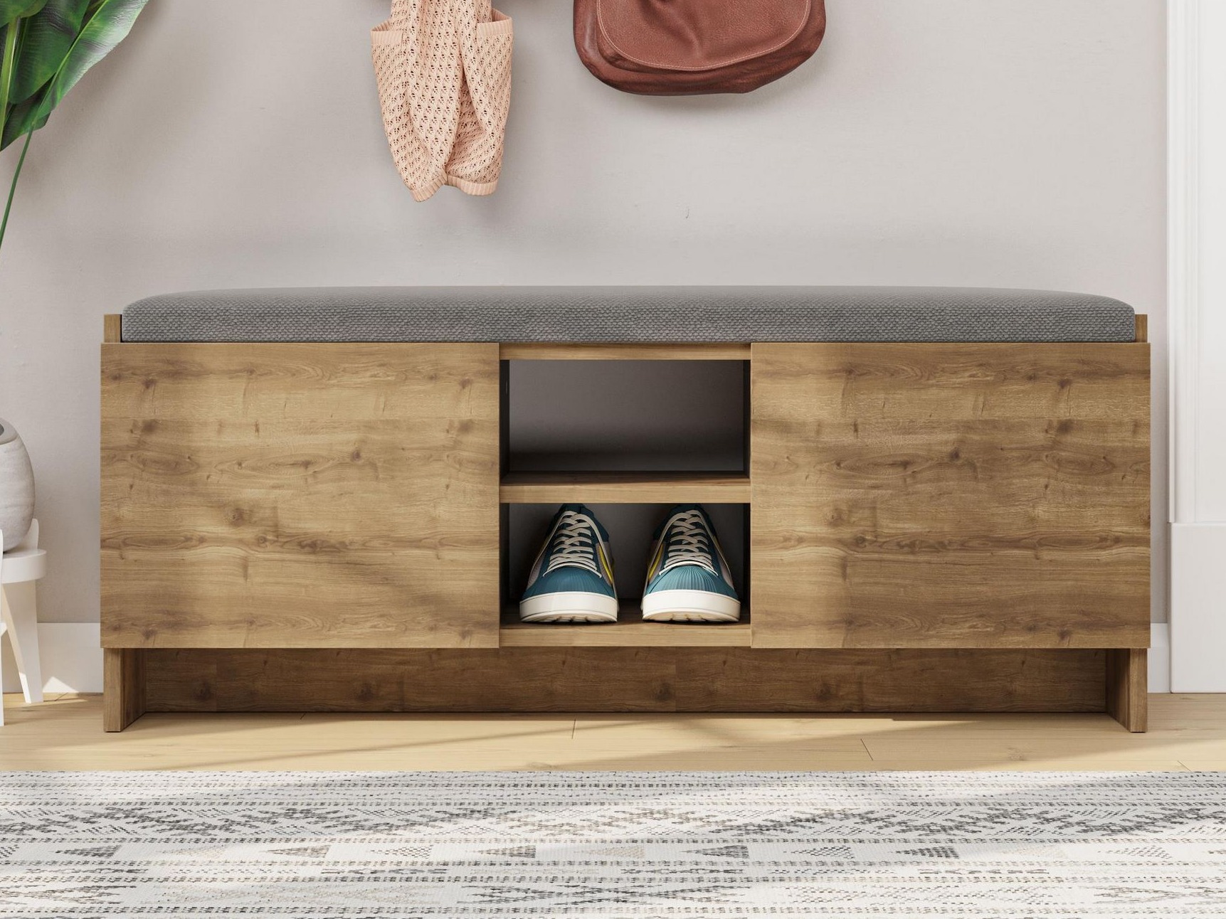 Етажерка за обувки Kailua 1047 (Тъмен дъб)