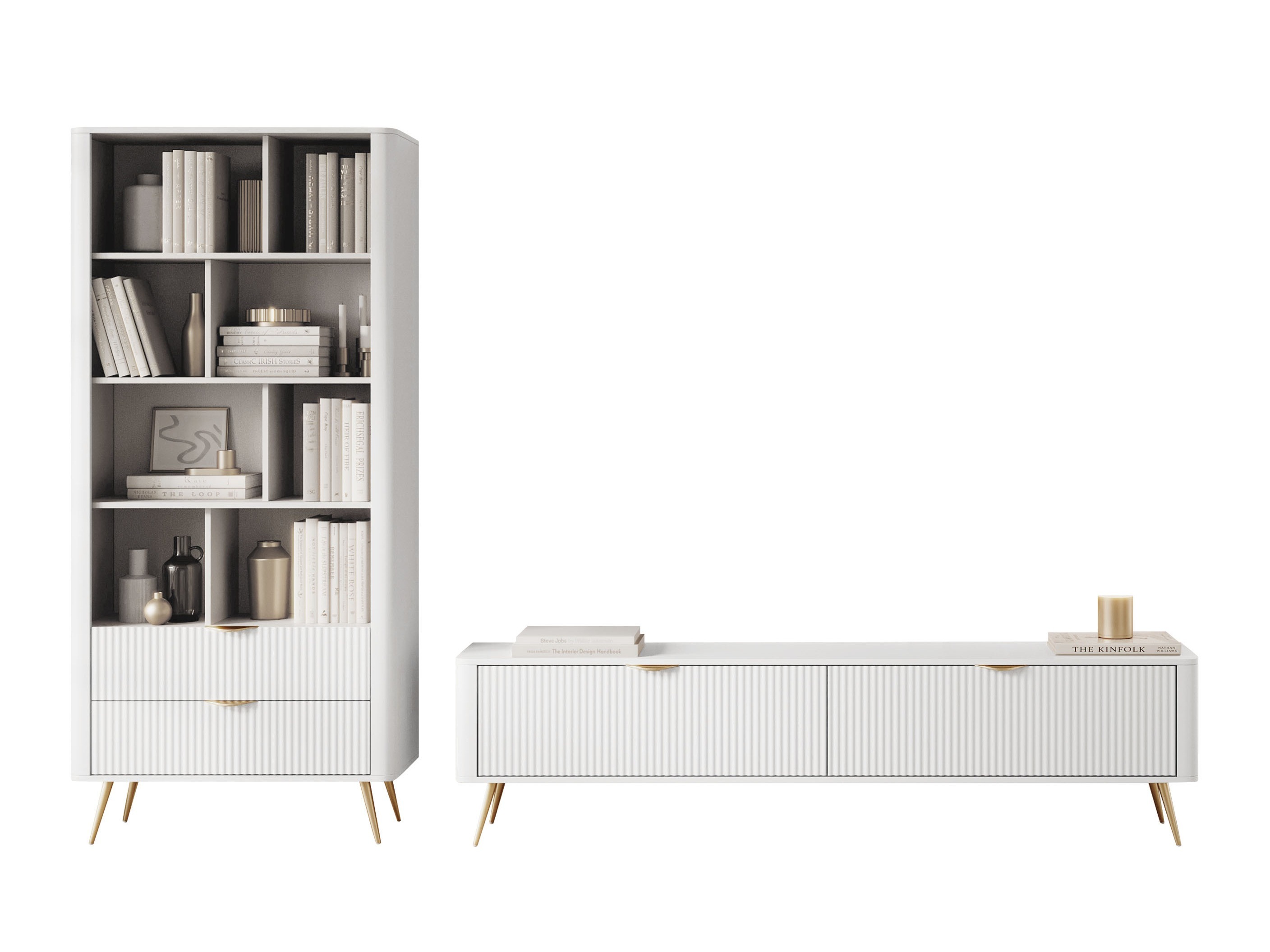 Комплект за хол Ioca (Бял)