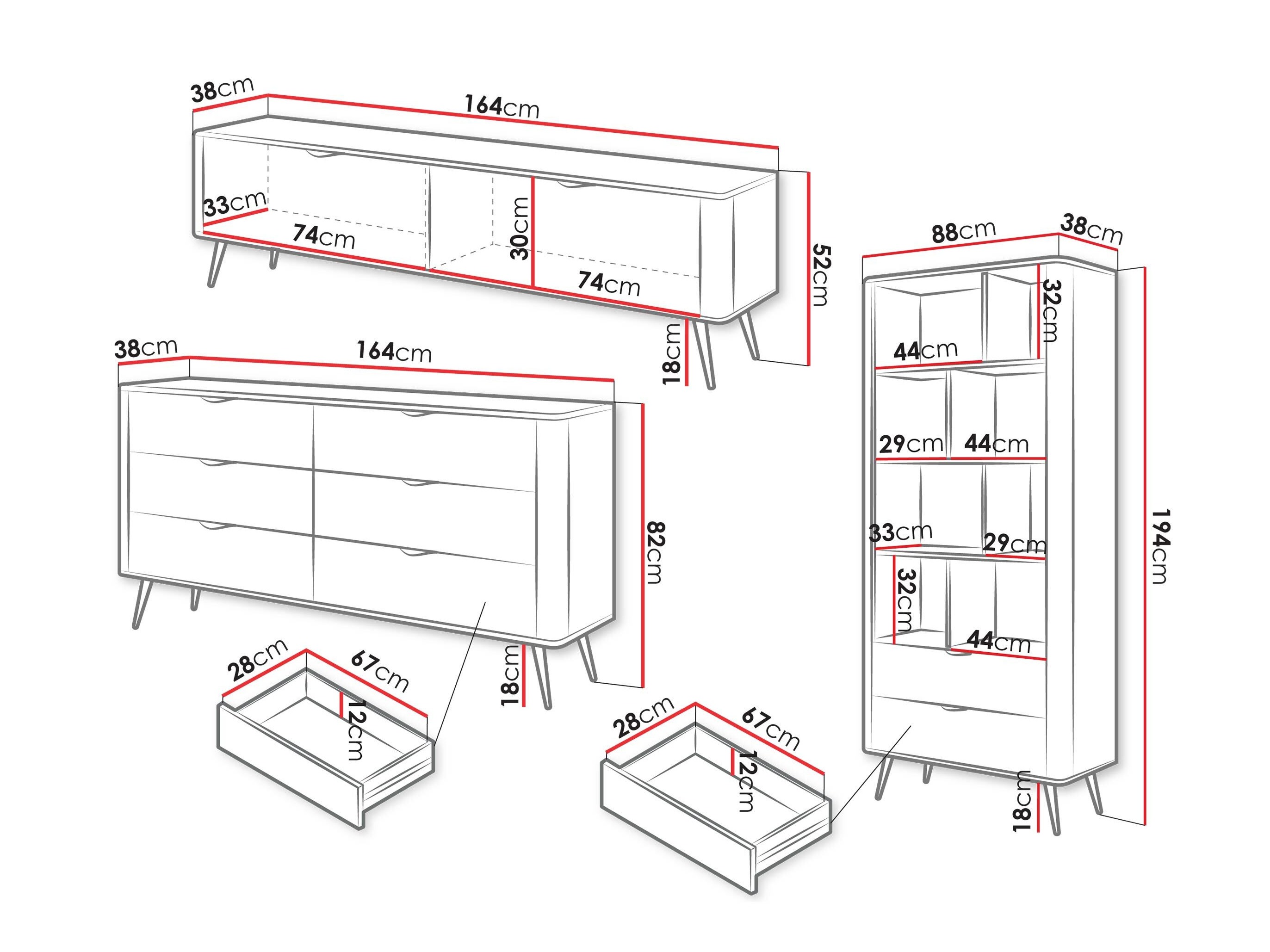 Комплект за хол Lectum II (Бежов)