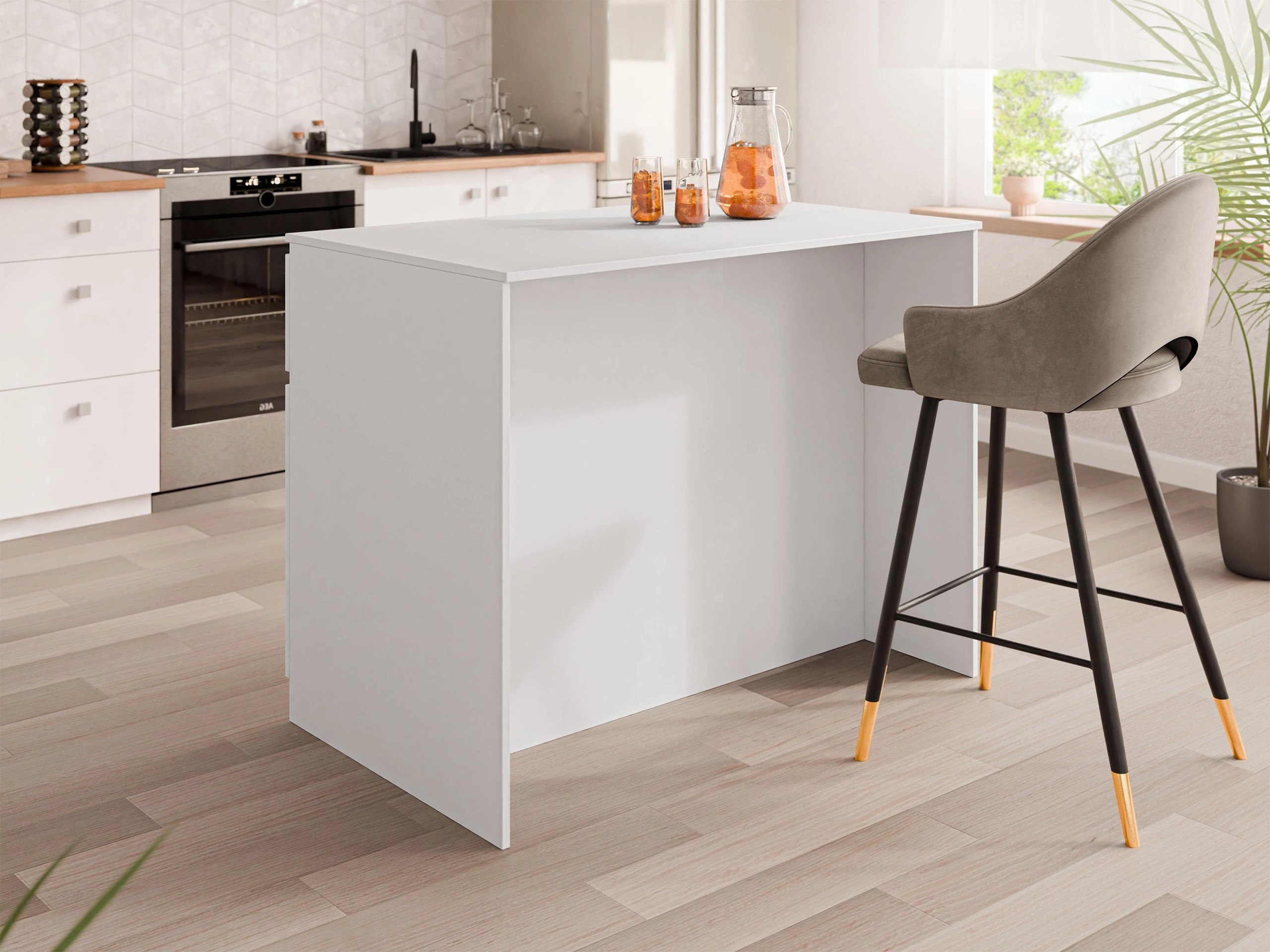 Кухненски остров Comfivo Cantal (Бял)