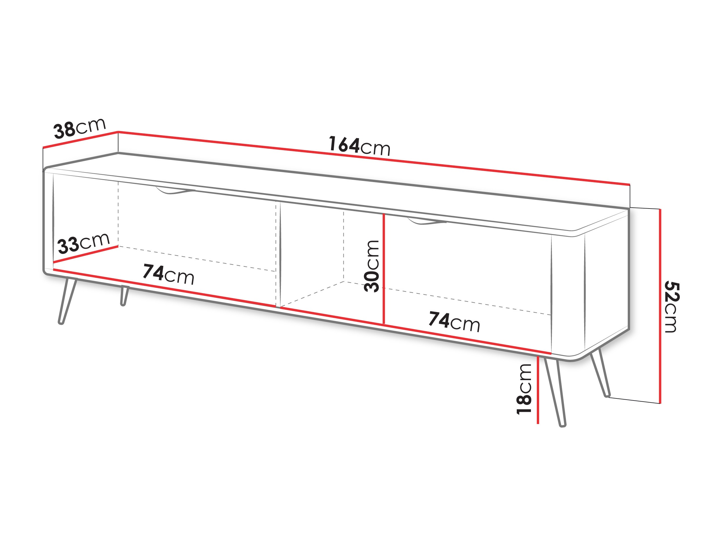 ТВ шкаф Lectum (Бежов)