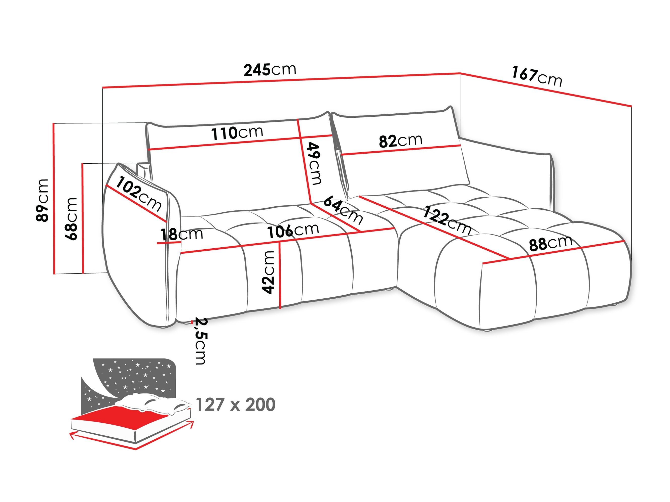 Ъглов диван Naturis (Lumo 55)