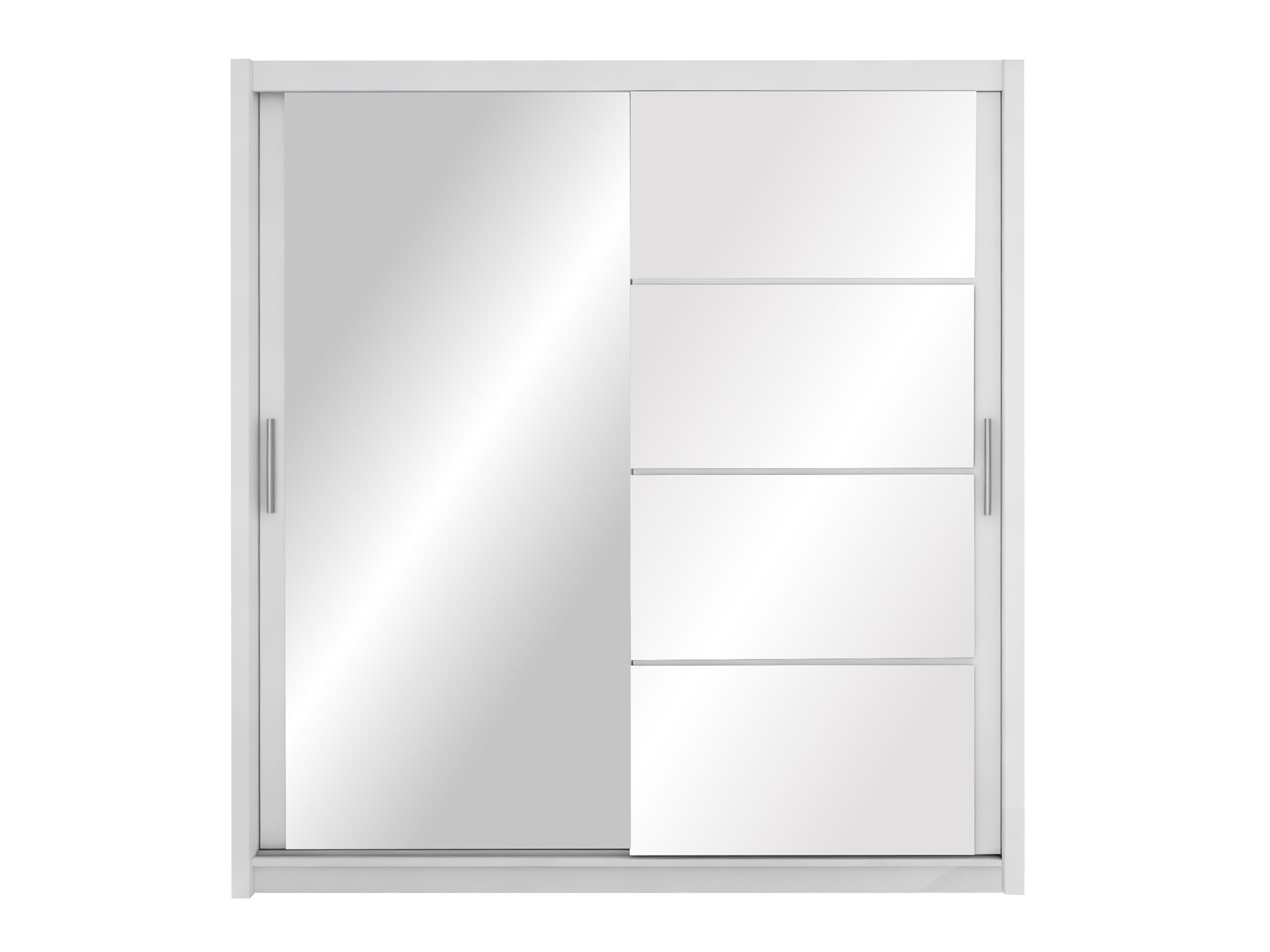 Гардероб Honolulu 111 (Бял + Бял гланц)