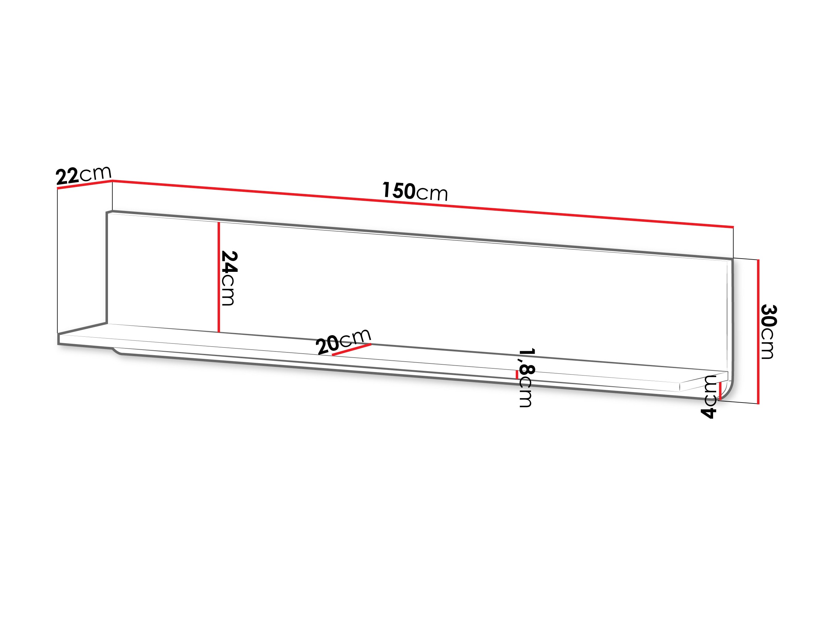 Стенна етажерка SB4795