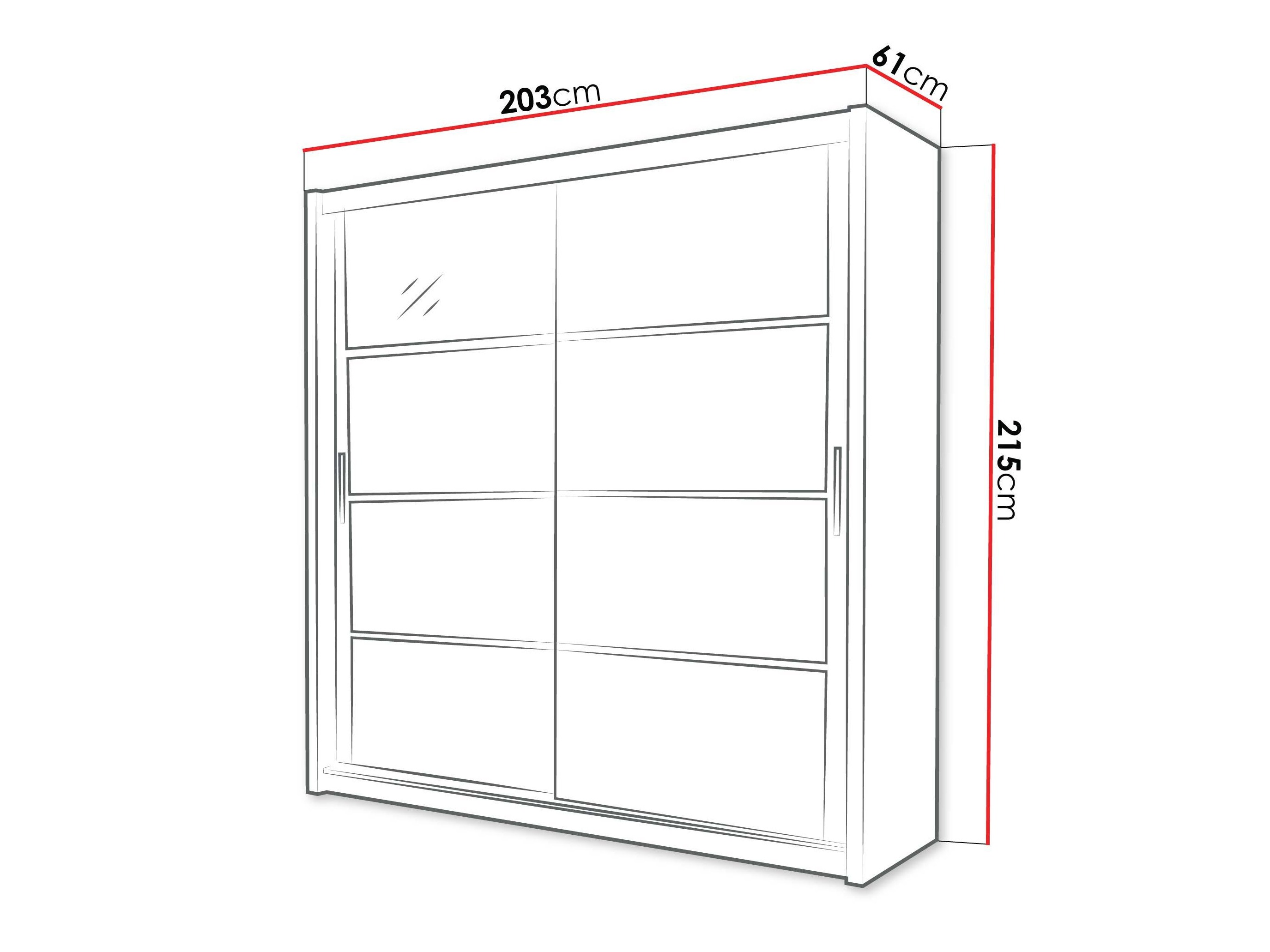 Гардероб Honolulu 201 (Черен)
