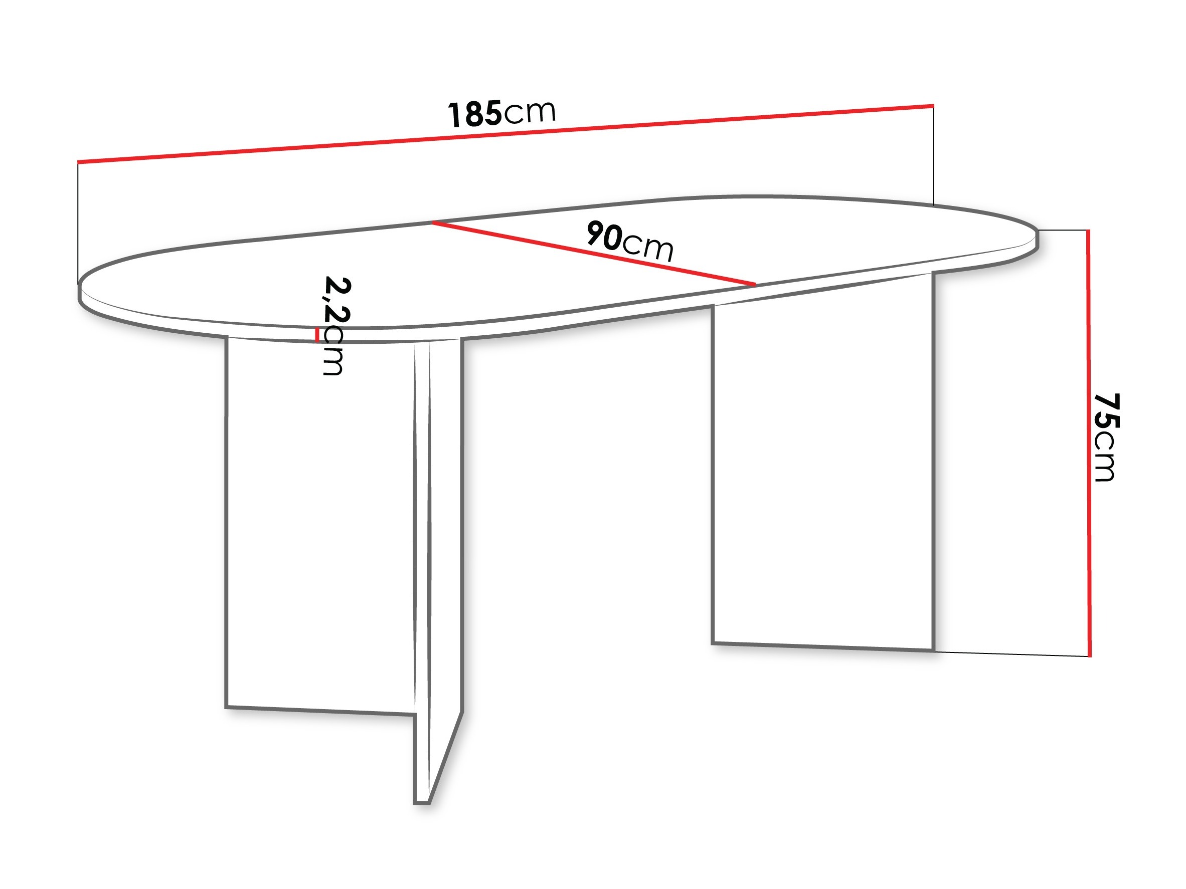 Маса Comfivo Fungus (Дъб)