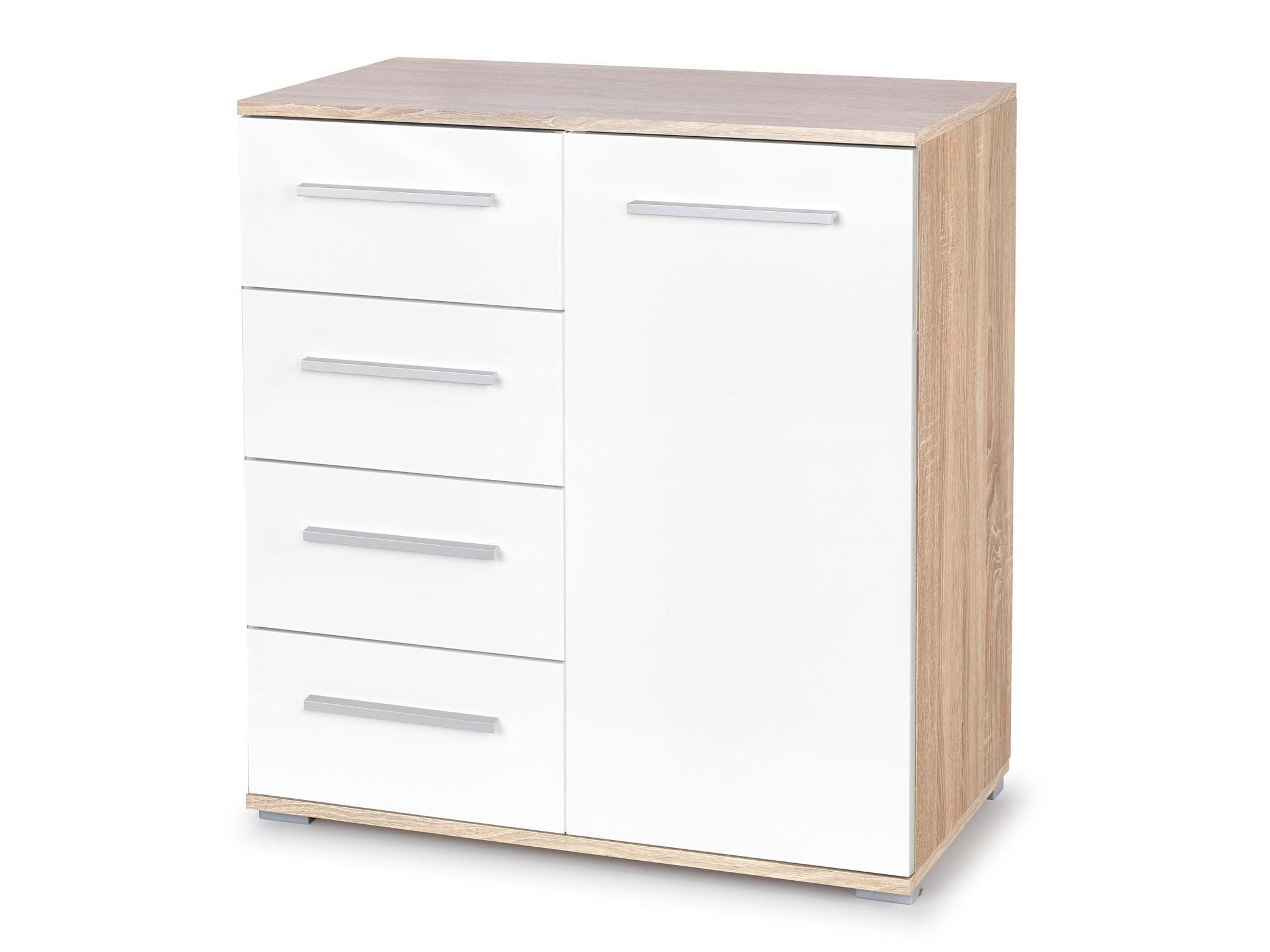 Скрин Cirveso 101 (Сонома дъб + Бял гланц)