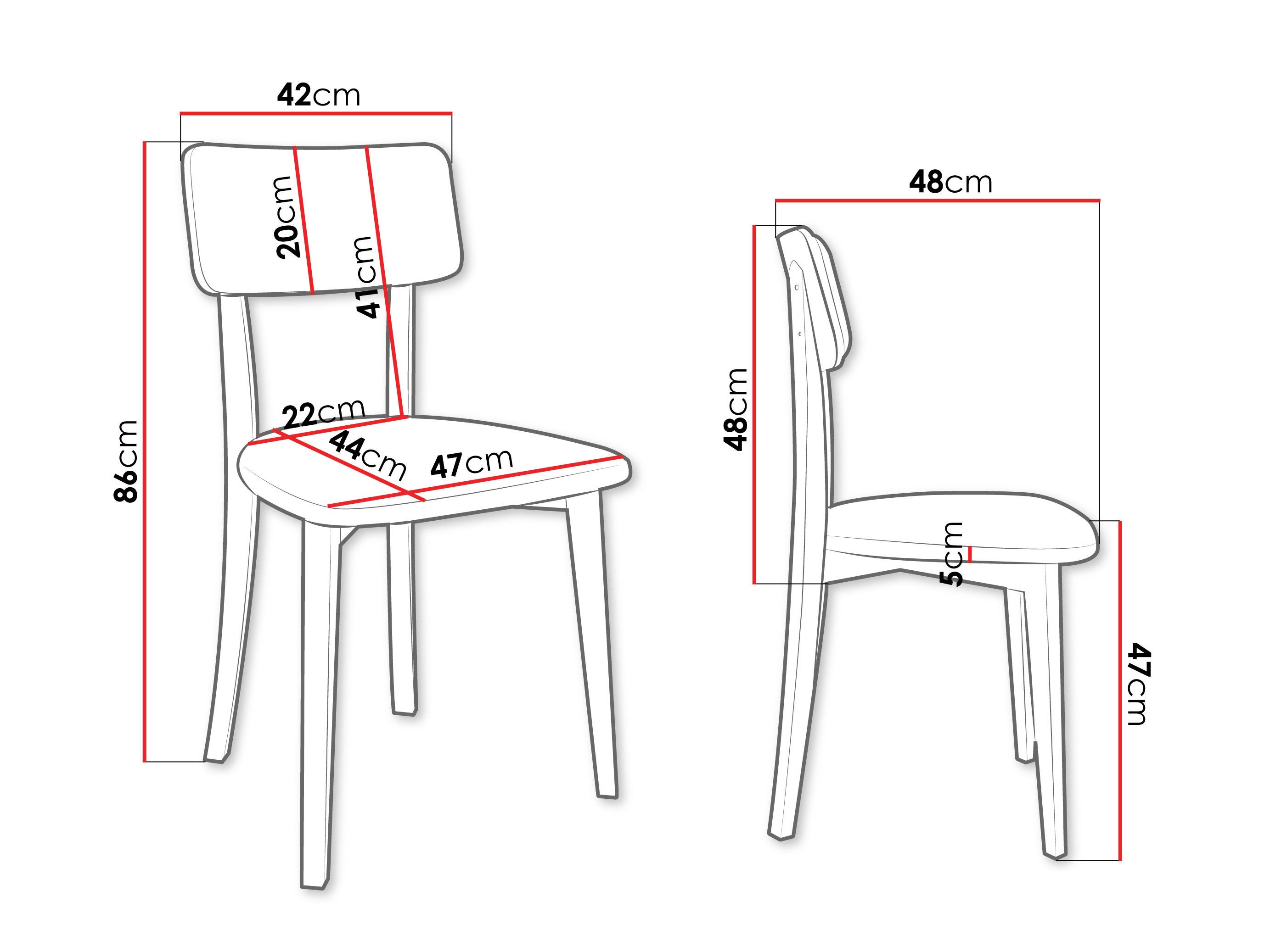 Стол Victorville 380 (Черен)