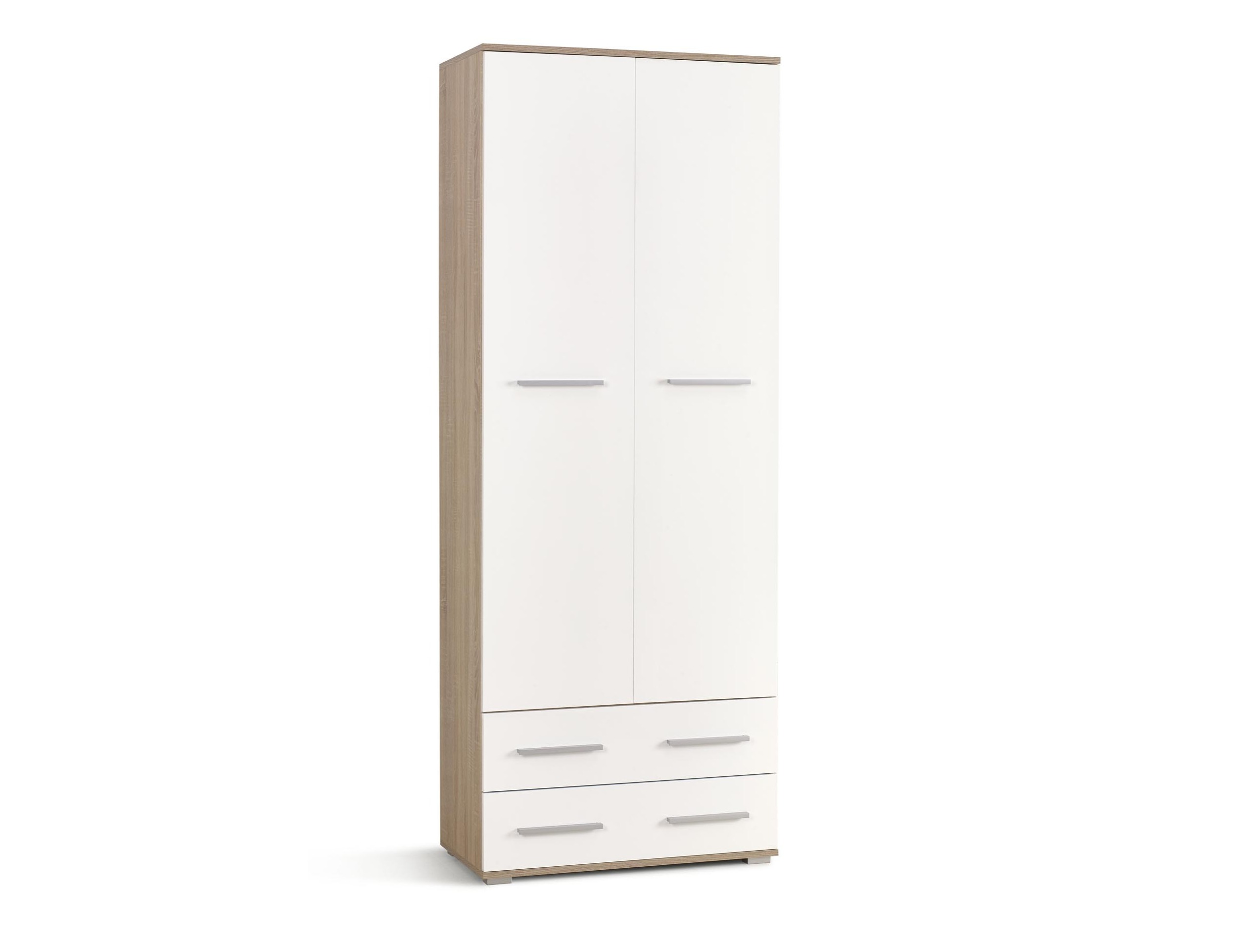 Етажерка Cirveso 107 (Сонома дъб + Бял гланц)