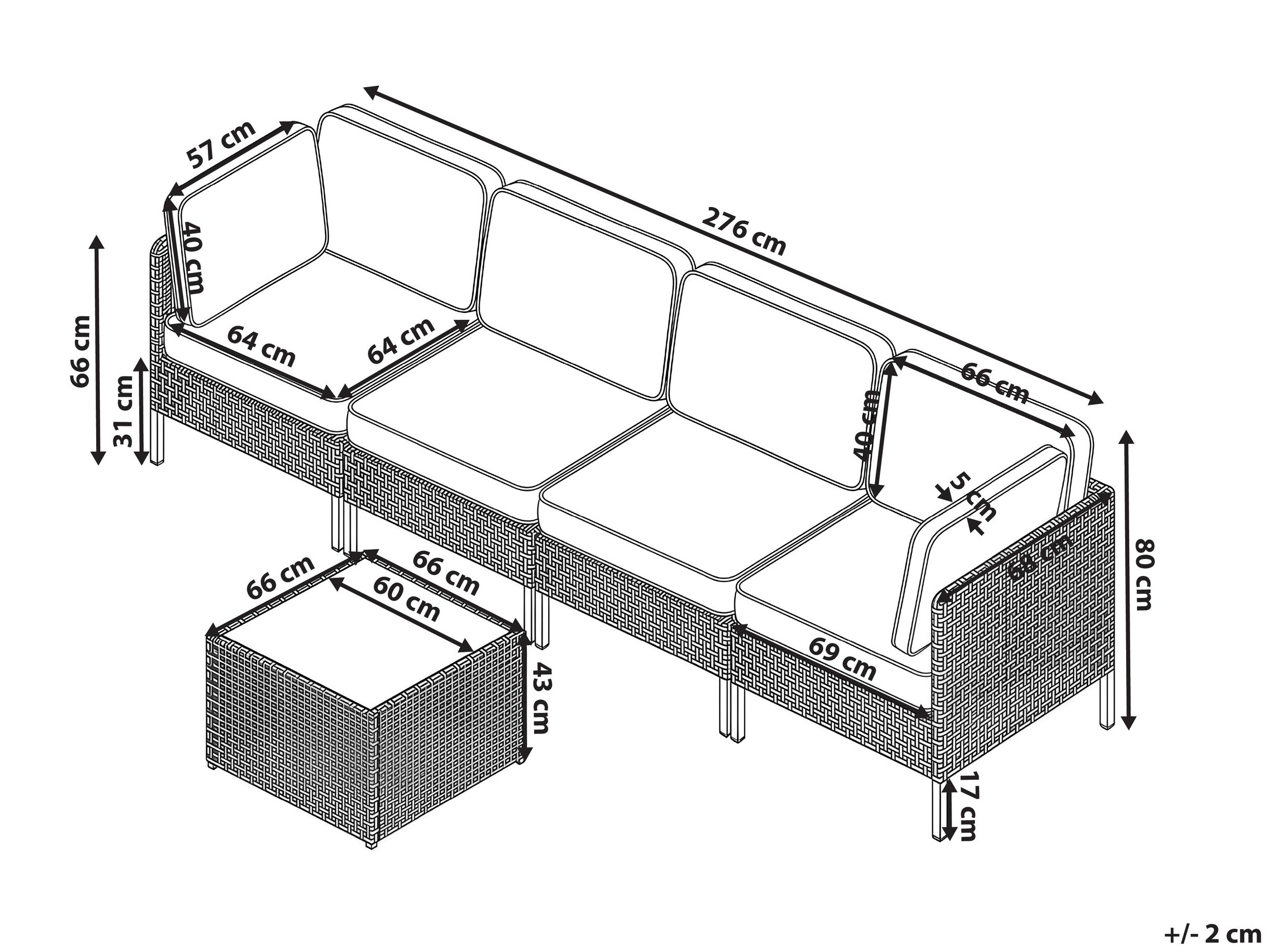 Градински комплект Domenou 100